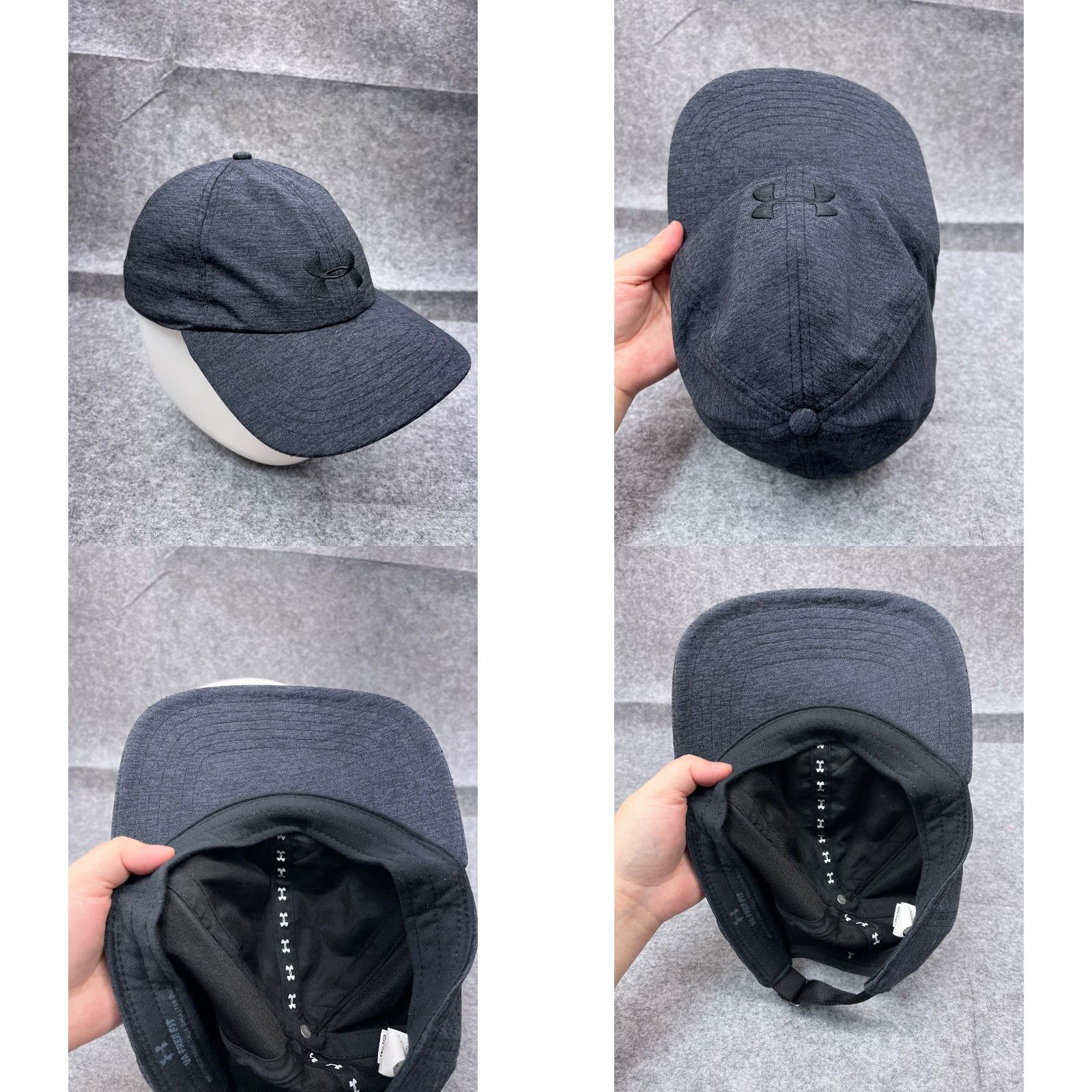 Under Armour Under Armour Hat Cap Strap Back One Size Gray 100% Polyester Adjustable Lightweight Unisex Adults Baseball Cap Sports Outdoor Activewear Cap Size ONE SIZE - 8 Thumbnail