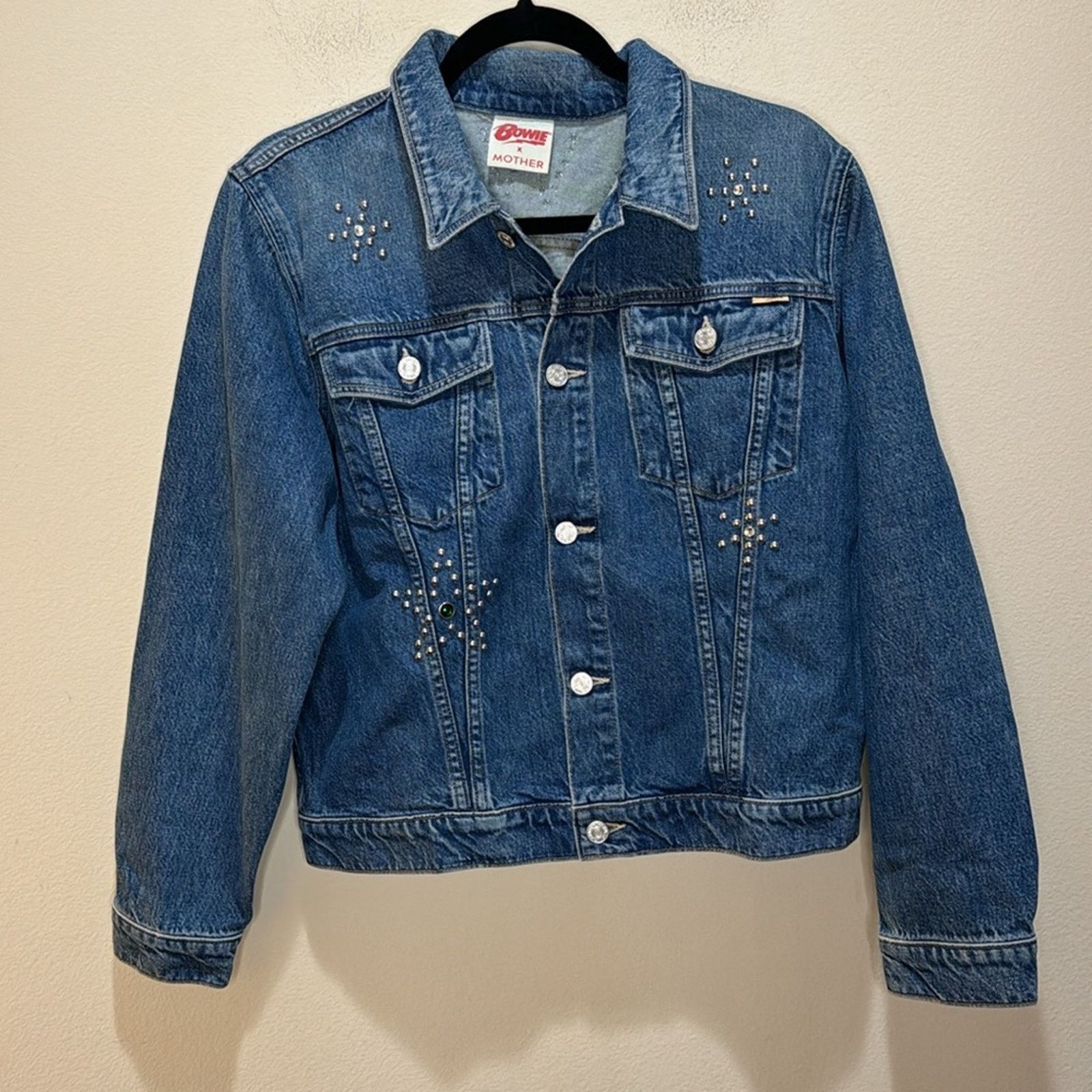 MOTHER Bowie x MOTHER The Bruiser Embellished Denim Jacket Size M Size M / US 6-8 / IT 42-44 - 5 Thumbnail