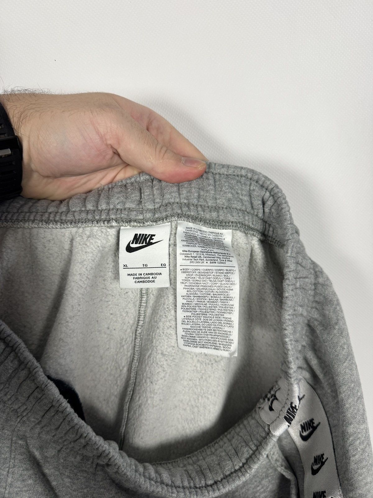Nike Men’s Nike Tracksuit Set Hoodie Joggers Grey Logo Tape XL Size US XL / EU 56 / 4 - 22 Thumbnail