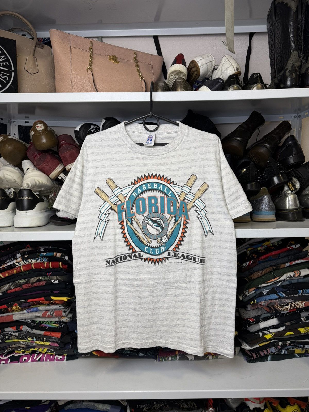 Vintage Florida Marlins Miami 90s Vtg Single Stitch Shirt Baseball Size US M / EU 48-50 / 2 - 1 Thumbnail