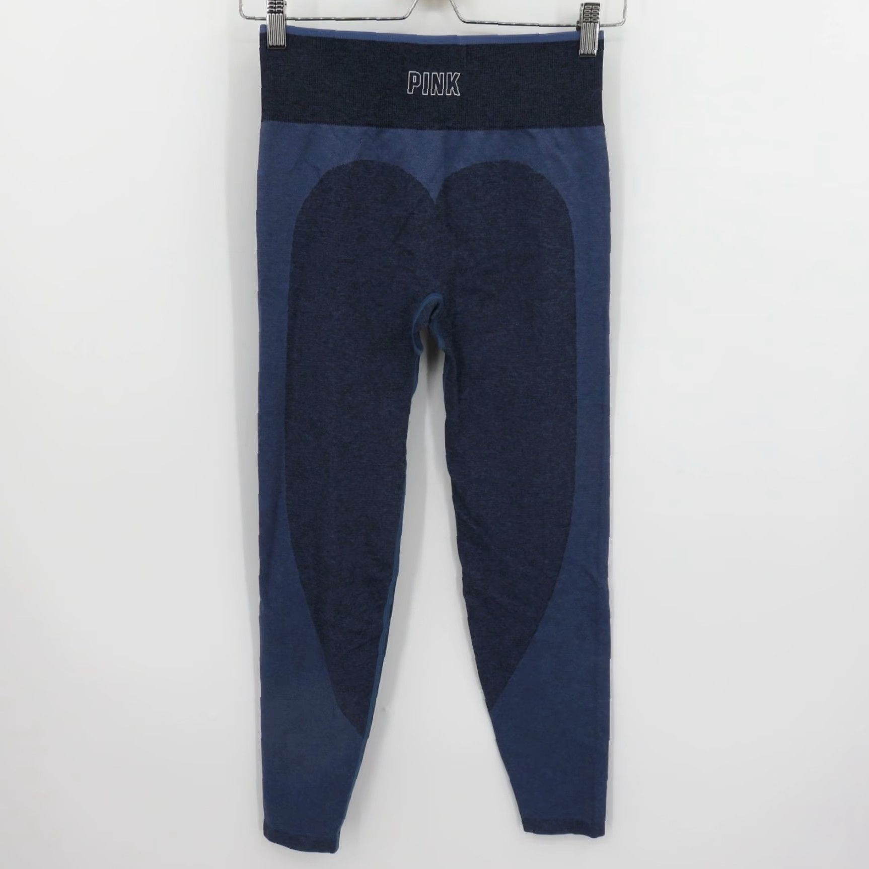 Victoria's Secret PINK Victoria's Secret Women Medium Seamless Heather Blue Athletic Leggings Pants Size 32" / US 10 / IT 46 - 4 Thumbnail