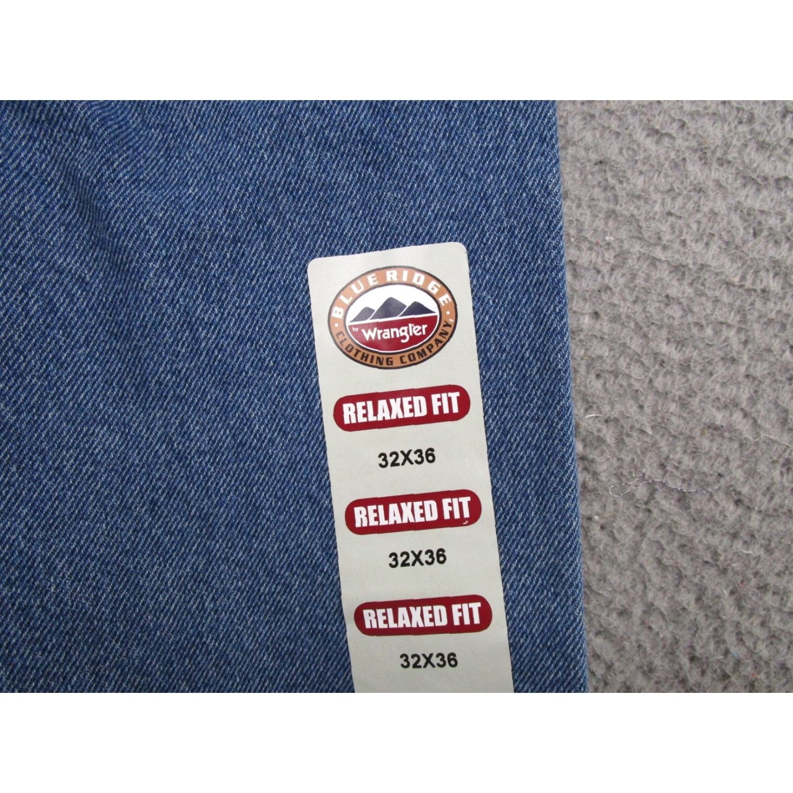Wrangler VINTAGE Wrangler Blue Ridge Jeans Mens 32x36 Relaxed Fit Blue Denim Straight Leg NEW NWT Size US 32 / EU 48 - 4 Thumbnail