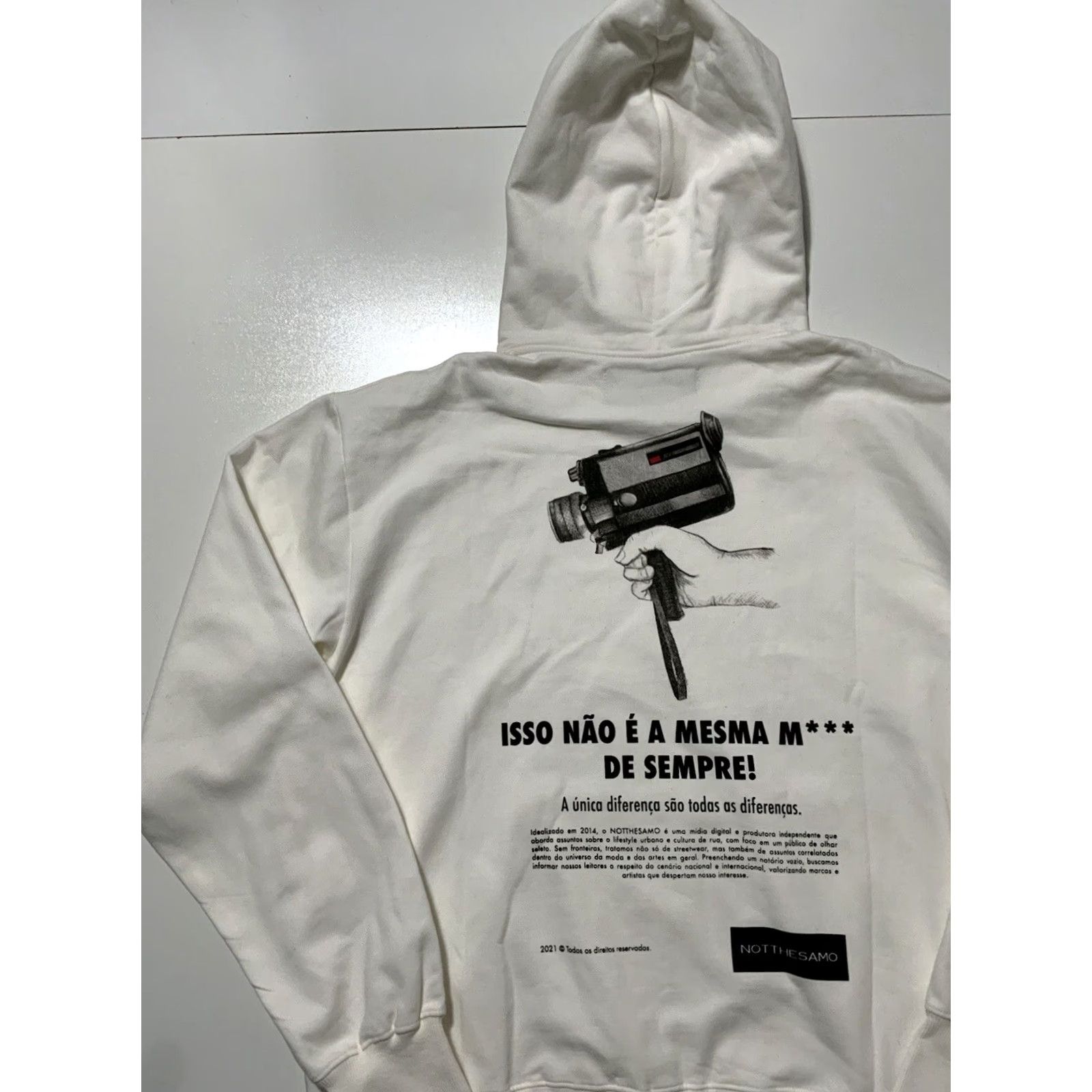 Vintage NTS Piet For Pedro Andrade 2021 Not The Samo Videographer Pullover Hoodie 2XL White Mens Size US XXL / EU 58 / 5 - 4 Thumbnail