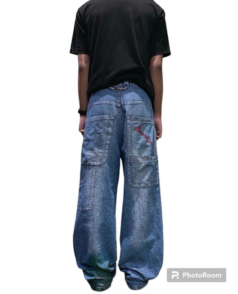 image of Jnco x Snoop Dogg Y2K Snoop Dog Hip Hop Baggy Pants in Denim, Men's (Size 28)