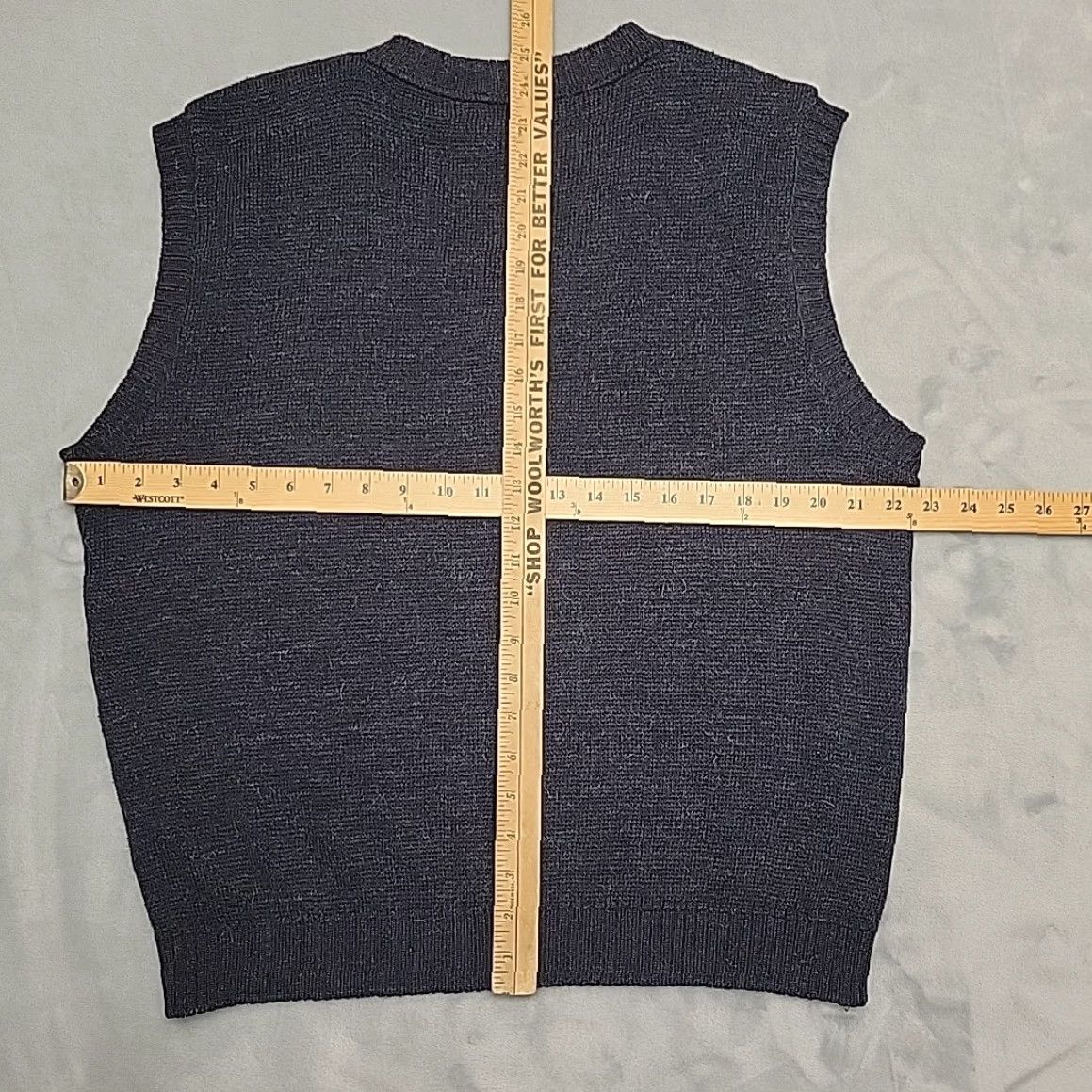 Vintage VINTAGE Protege Sweater Vest Mens 2XL Blue Alpaca Wool Blend V-Neck Pullover Classic Knit Vest Crewneck? Size US XXL / EU 58 / 5 - 6 Thumbnail