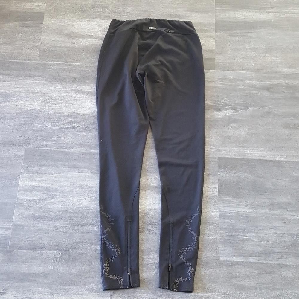 Puma Black Ankle Detailed Fitted Athletic Legging Size 28" / US 6 / IT 42 - 2 Thumbnail