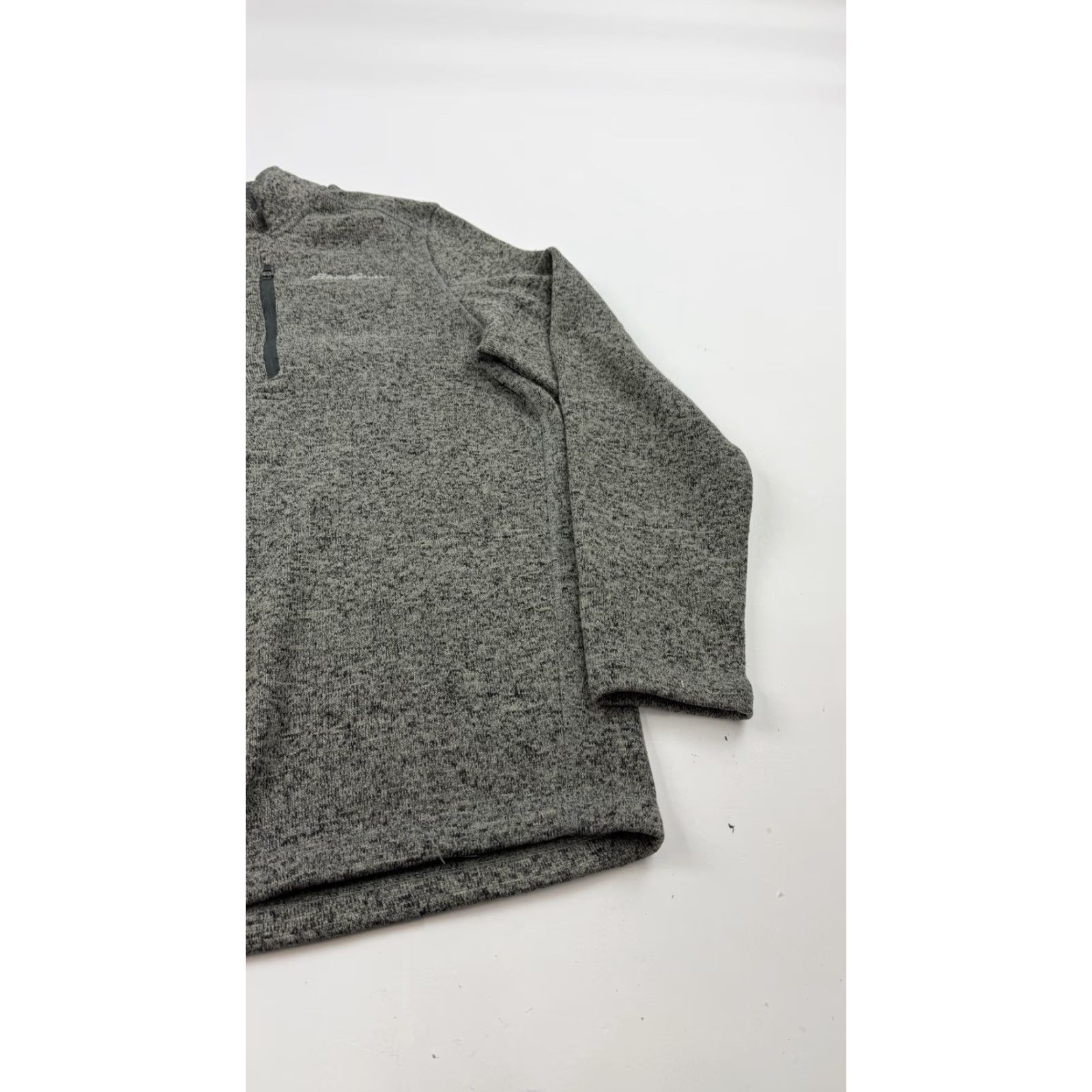 Eddie Bauer Eddie Bauer Sweater Mens Medium Gray 1/4 Zip Fleece Chest Pocket Mock Neck Pullover Long Sleeve Adults Mens Size US M / EU 48-50 / 2 - 2 Thumbnail