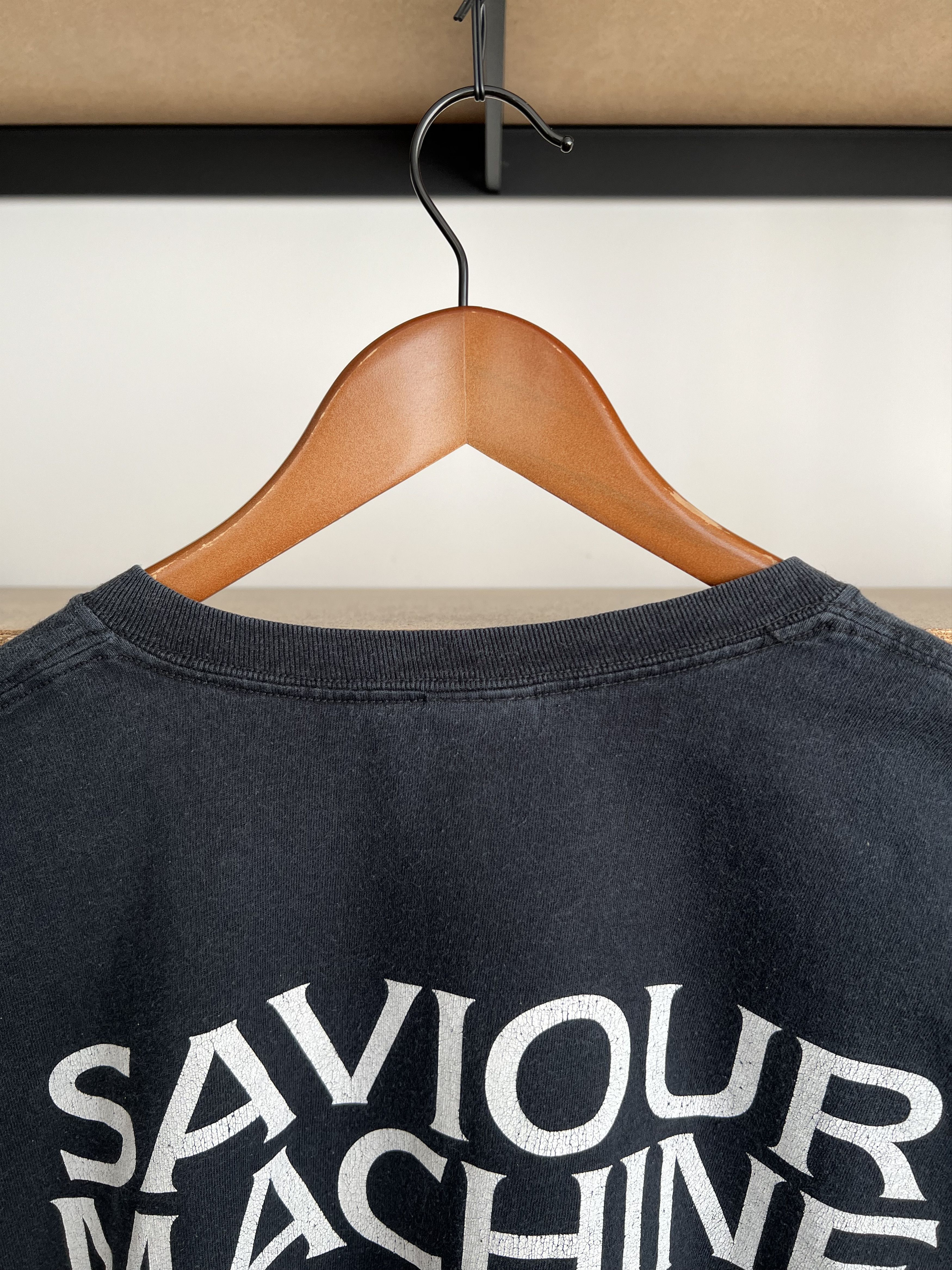 Band Tees Vintage 2000s Saviour Machine Gothic Metal Band Black Tshirt Size US XXL / EU 58 / 5 - 16 Thumbnail