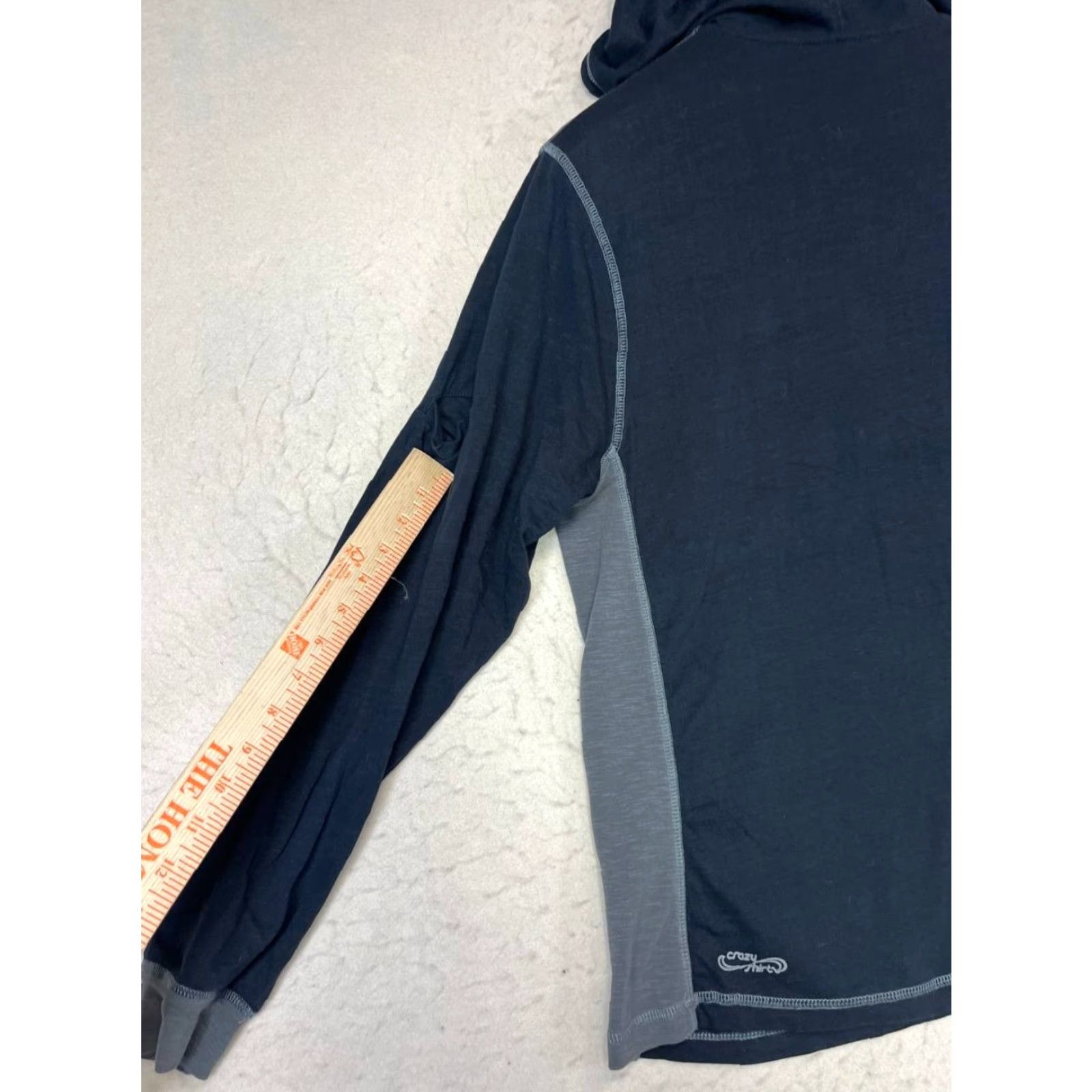 Vintage Crazyshirts Hoodie Shirt Black Lightweight 1/4 Zip Shirt Men Size Large Size US L / EU 52-54 / 3 - 6 Thumbnail