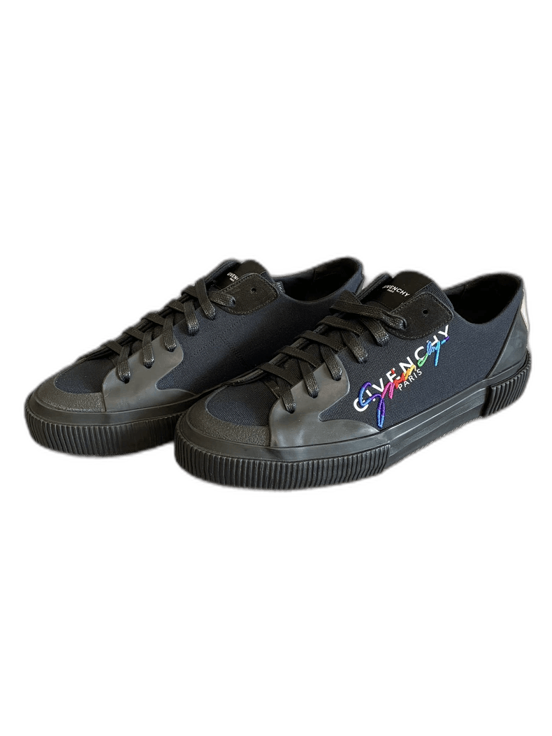 Givenchy Givenchy Men's Canvas Embroidered Low-Top Sneakers-yf Size US 9.5 / EU 42-43 - 1 Thumbnail