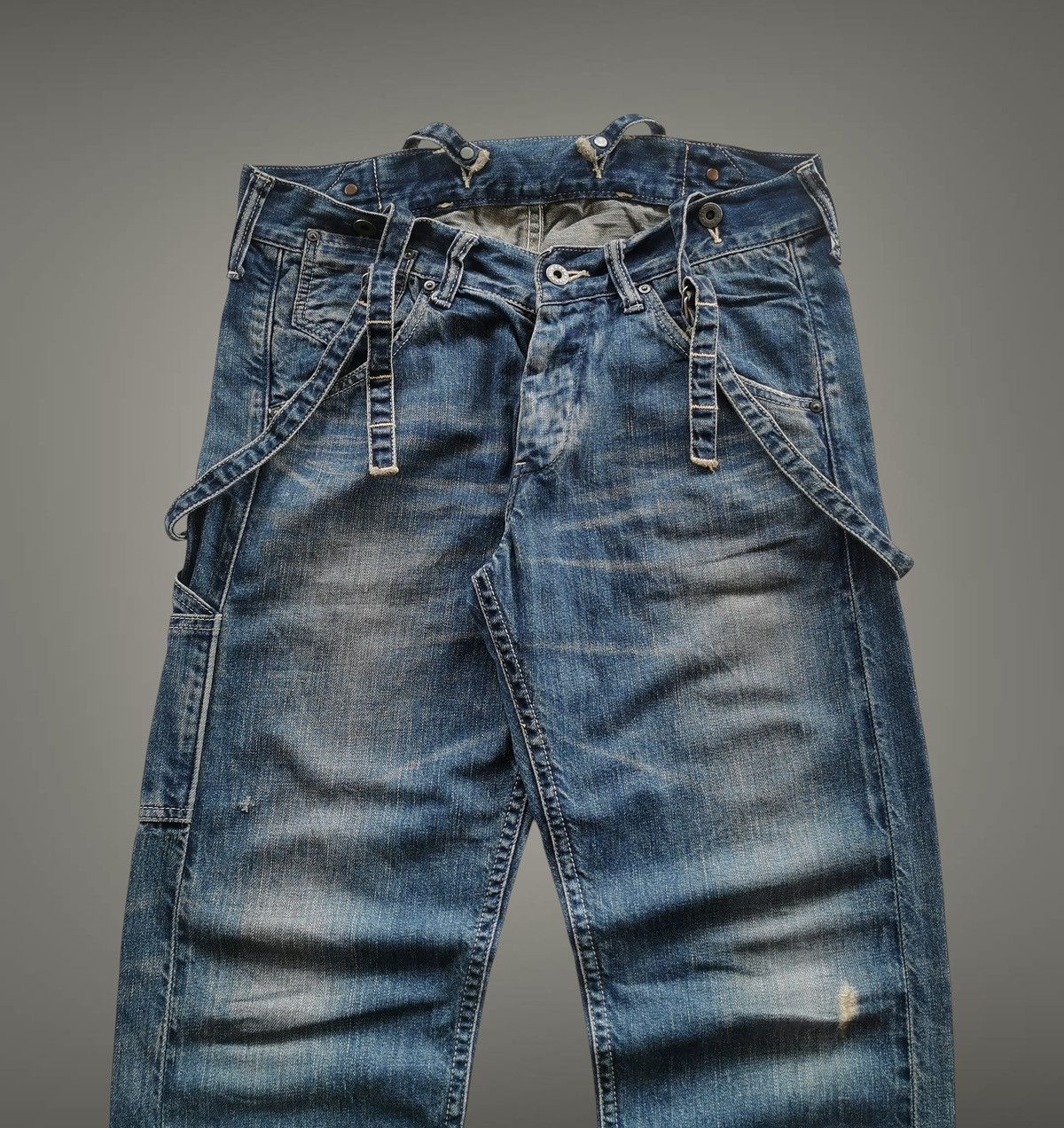 Johnbull Johnbull Workwear Suspender Selvedge Denim Jeans Japan Size US 31 - 10 Thumbnail