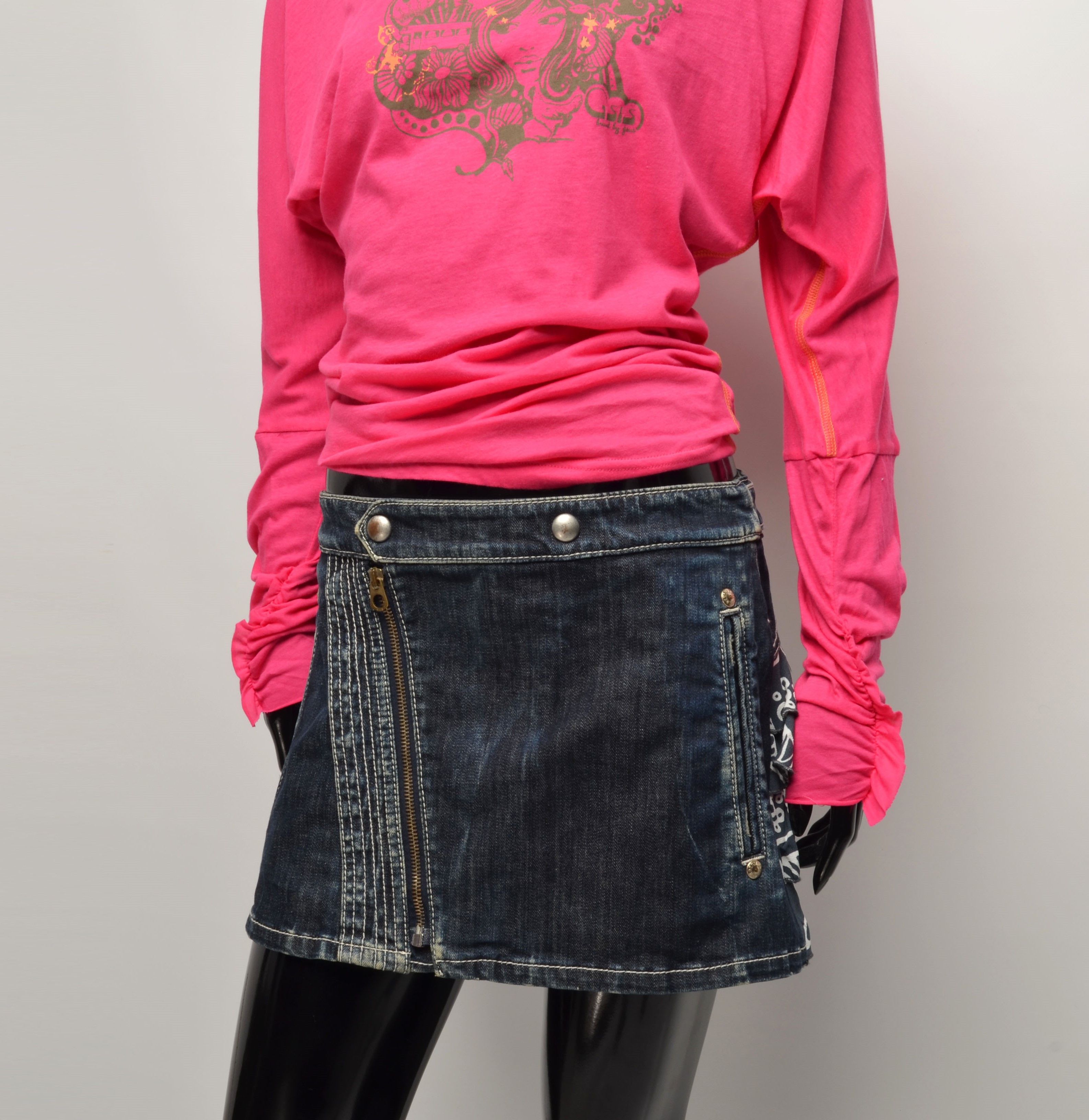 GSUS Sindustries Gsus Sindustries Y2K Kidcore Pink Turtleneck Top Size S / US 4 / IT 40 - 3 Thumbnail