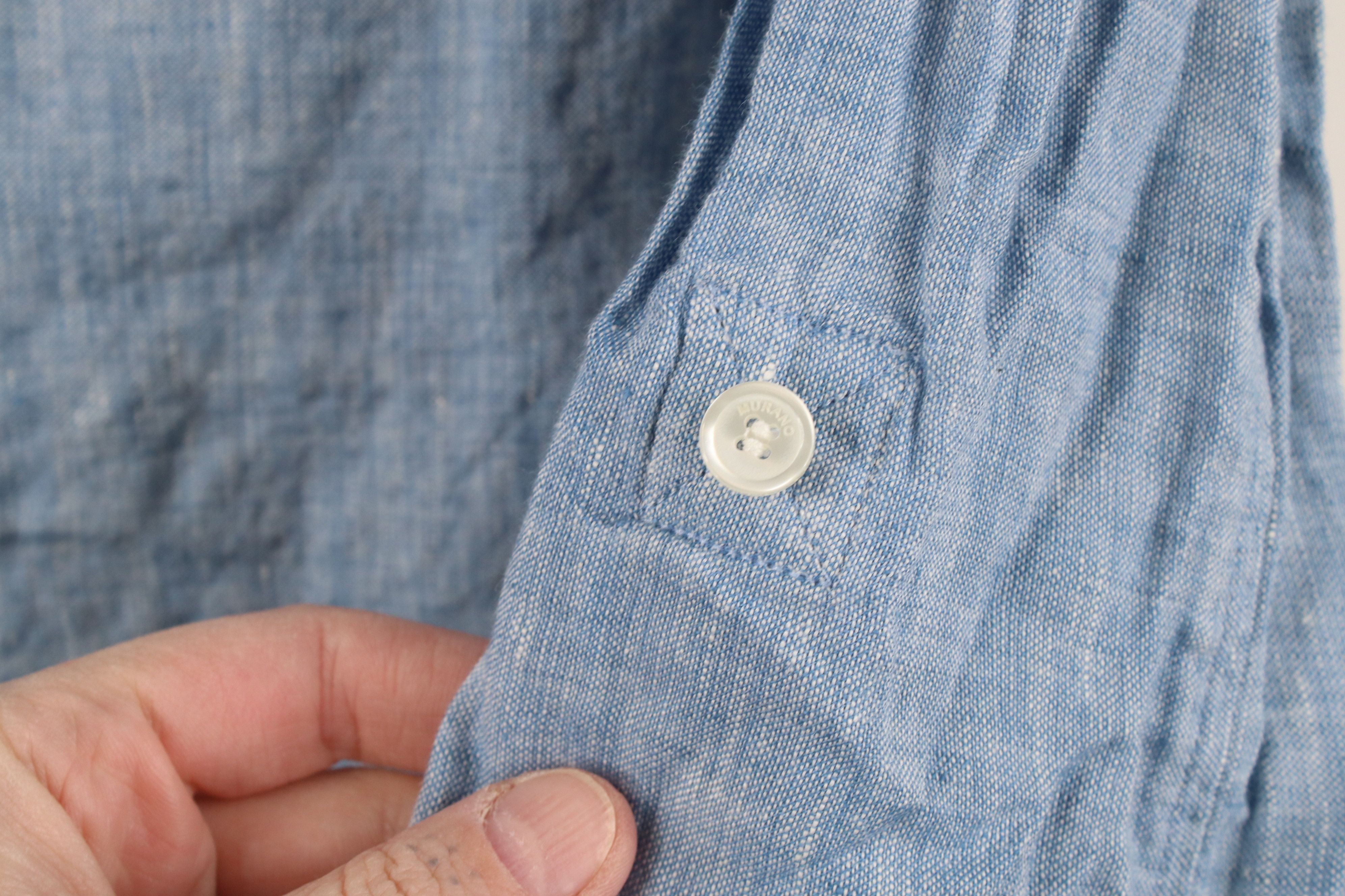 Vintage Streetwear Baird McNutt Irish Linen Roll Cuff Button Shirt Size US S / EU 44-46 / 1 - 6 Thumbnail