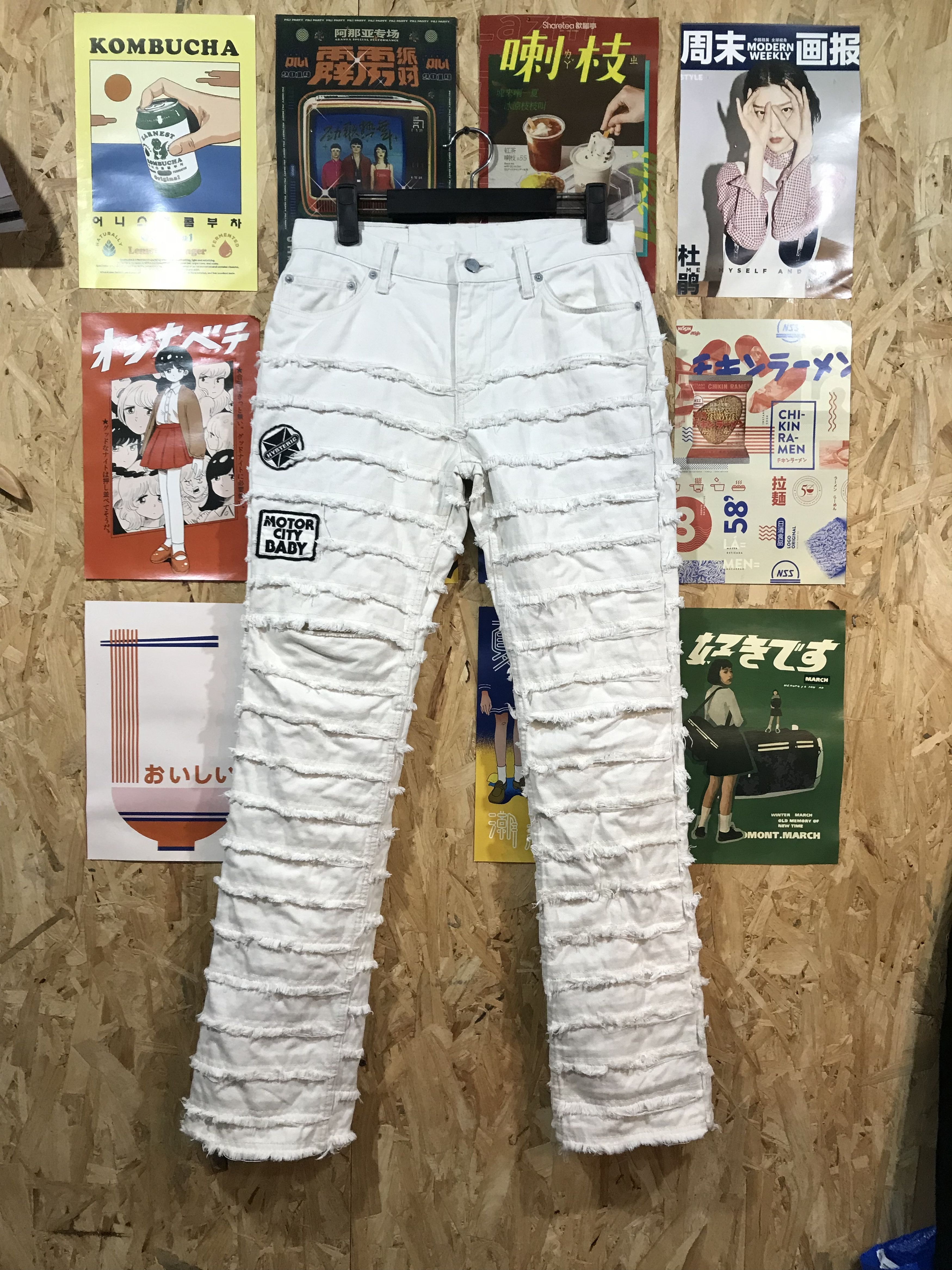 Hysteric Glamour Hysteric Glamour Kinky White With Patches Pants Size US 30 / EU 46 - 1 Thumbnail