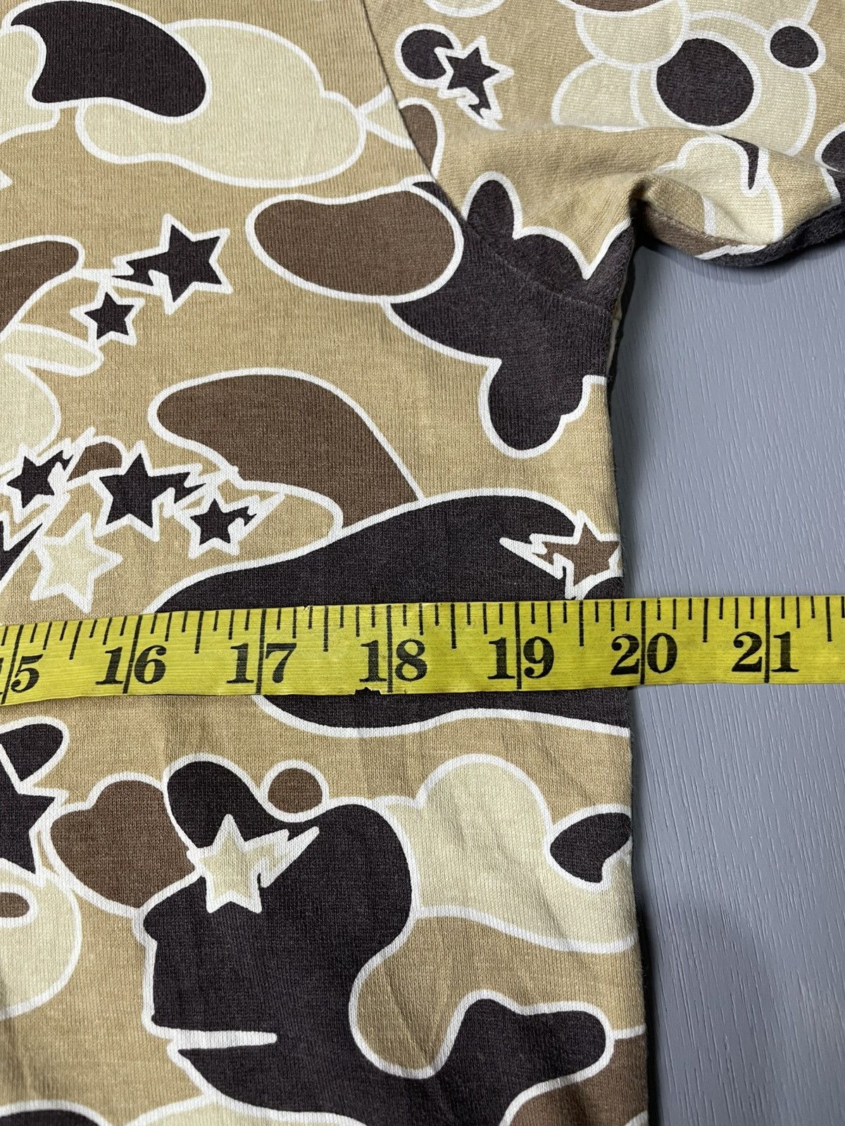 Bape A Bathing Ape (Bape) Psyche Camo distressed tshirt Size US M / EU 48-50 / 2 - 14 Thumbnail