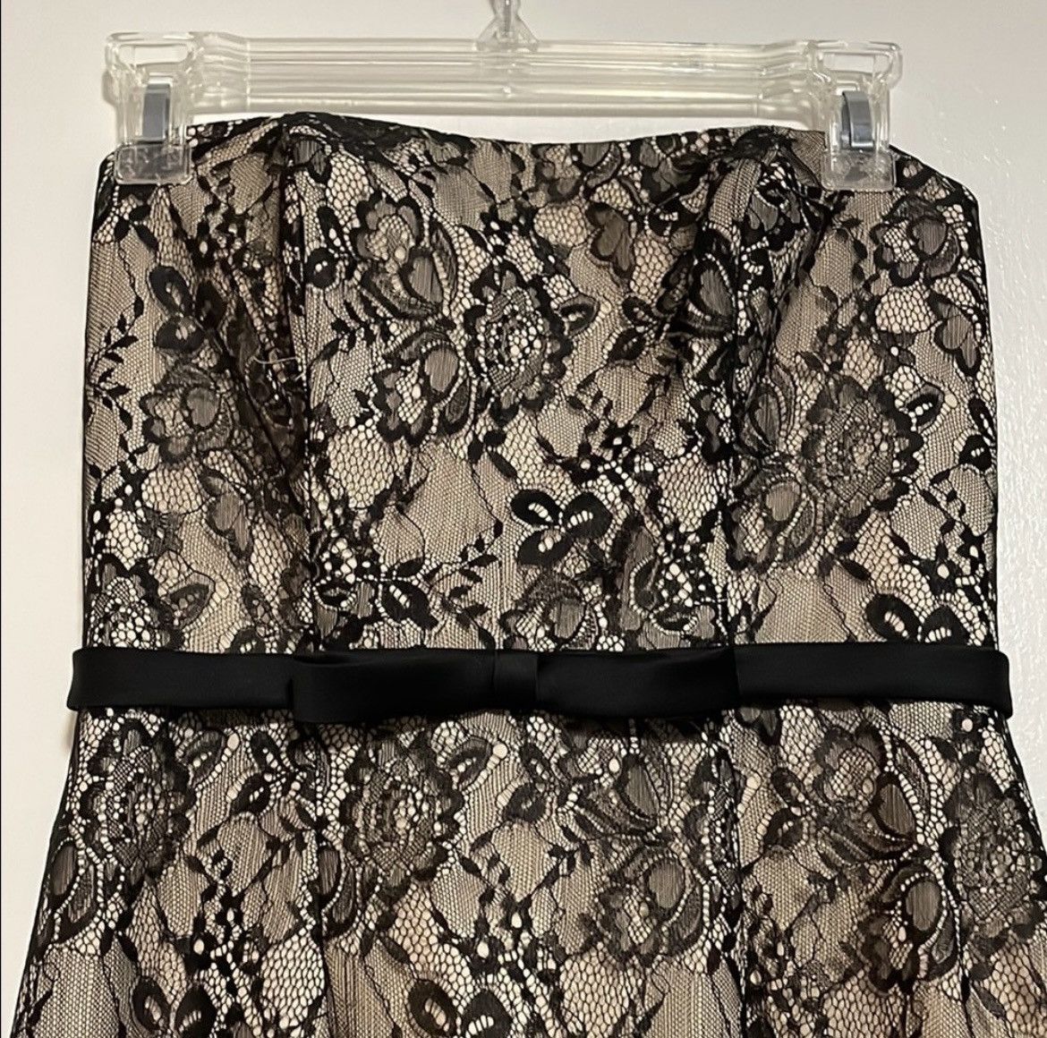 Other Alfred Angelo Black and Tan Strapless Maxi Dress Size XS / US 0-2 / IT 36-38 - 3 Thumbnail
