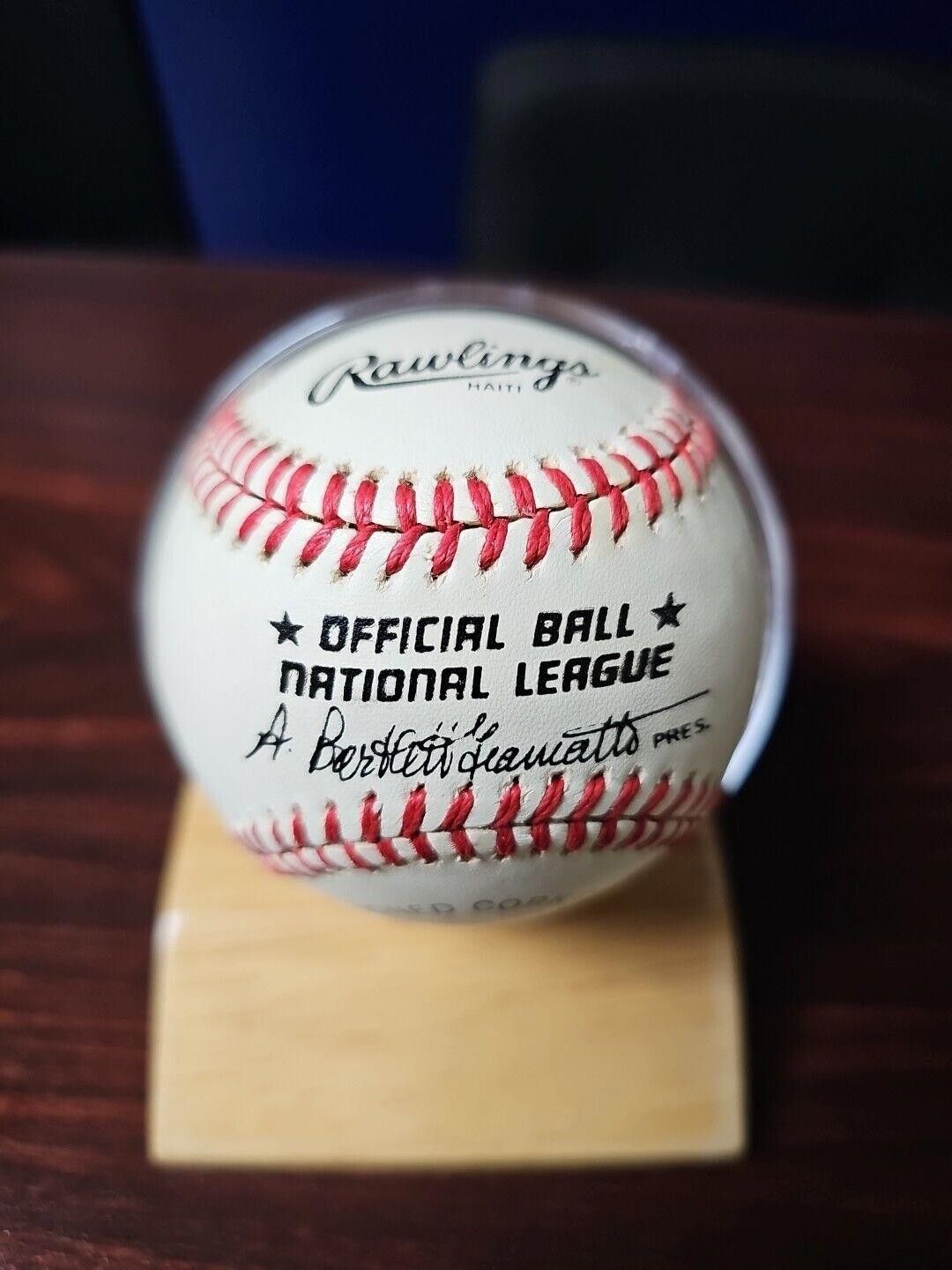 Designer Steve Carlton Signed Official National League Baseball Size ONE SIZE - 2 Thumbnail