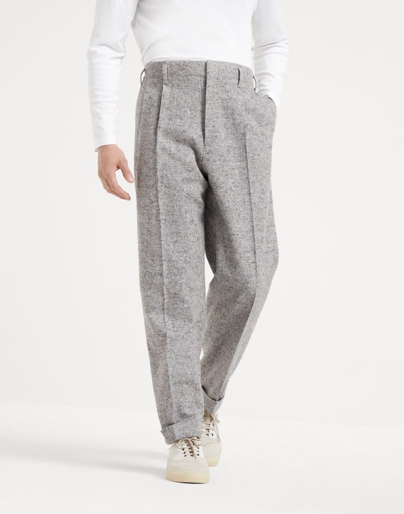 Brunello Cucinelli o1w1db10925 Pants in Stone Grey Size US 30 / EU 46 - 1 Thumbnail
