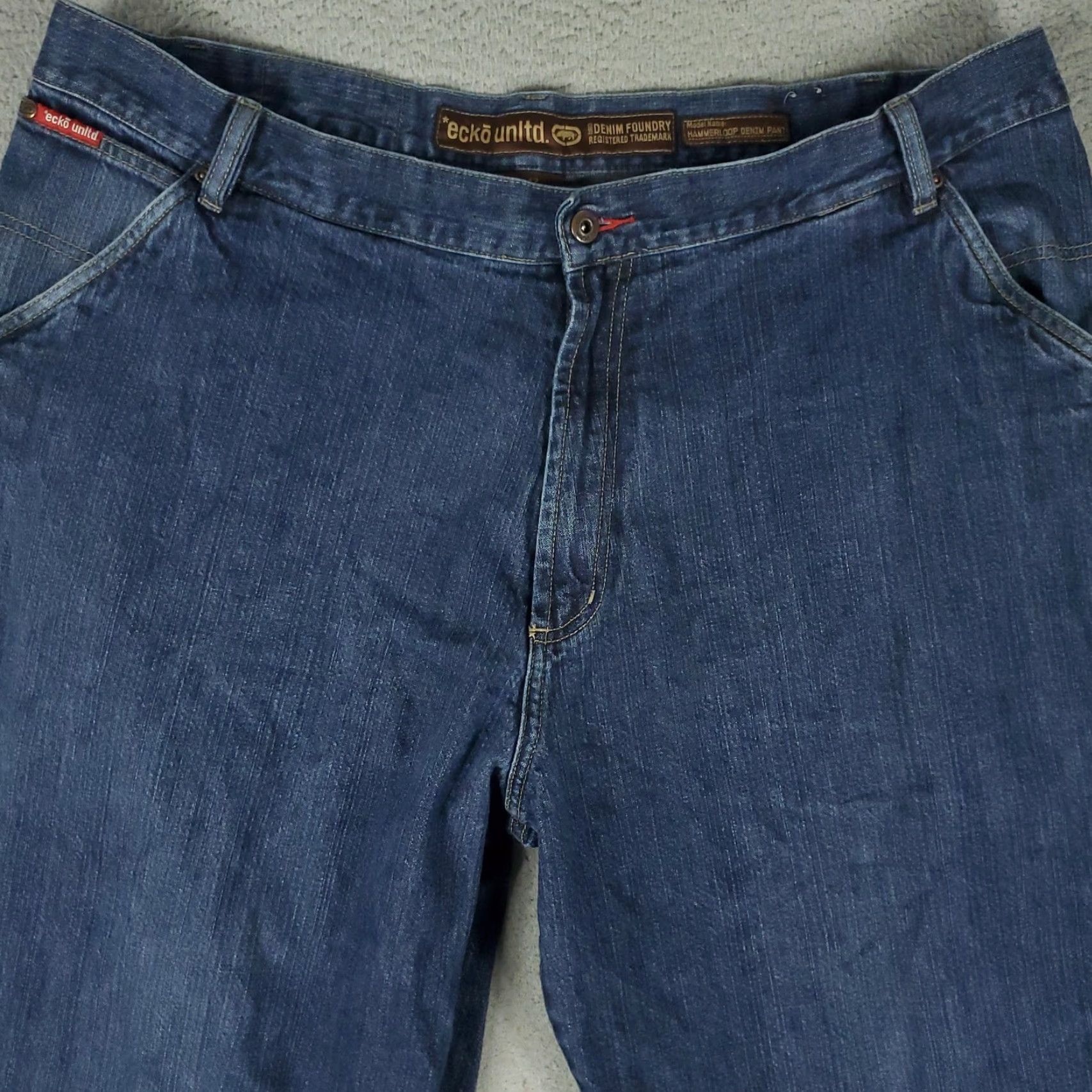 Ecko Unltd. VINTAGE Ecko Unltd. Jeans Men Big & Tall 42 Blue Denim Relaxed Fit Carpenter Pants Size US 42 / EU 58 - 2 Thumbnail