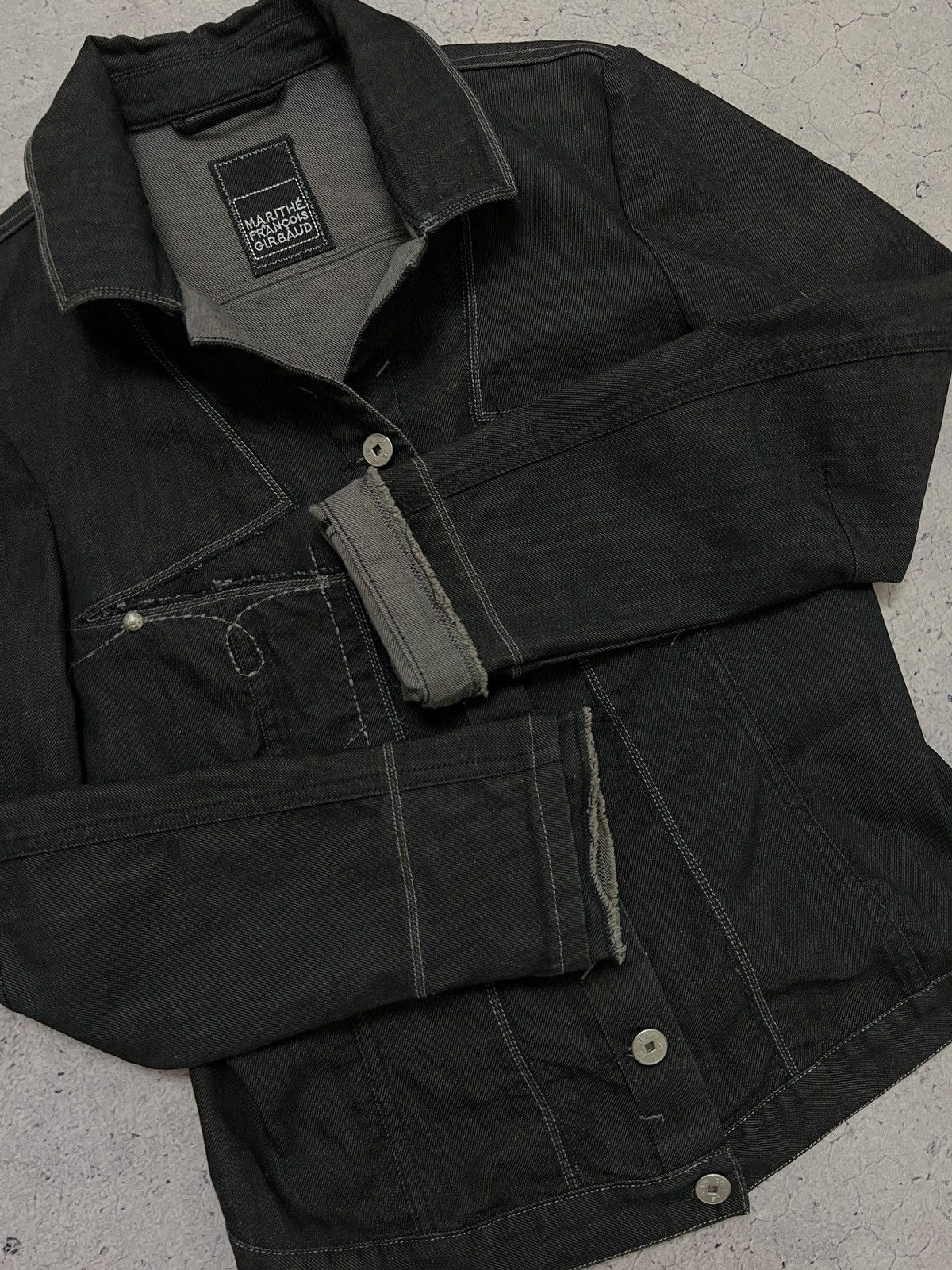 Marithe + Francois Girbaud Vintage Marithe Francois Girbaud Women's Denim Jacket Y2K Size S / US 4 / IT 40 - 8 Thumbnail