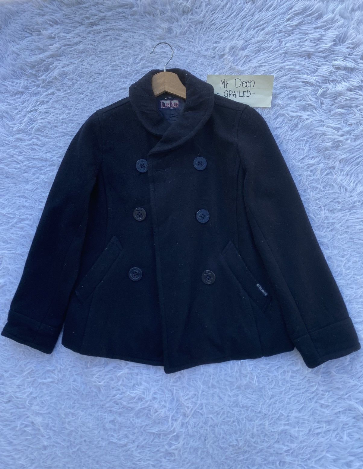 Blue Blue Japan Rare Vintage Blue Blue Wool Women Jacket Size S / US 4 / IT 40 - 3 Thumbnail