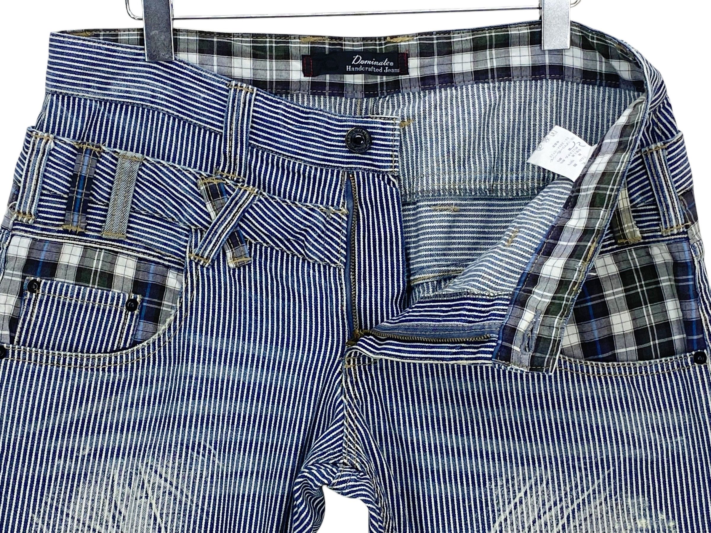 Other Dominates Stripes Hickory Double Waist Distressed Jeans Size US 34 / EU 50 - 9 Thumbnail