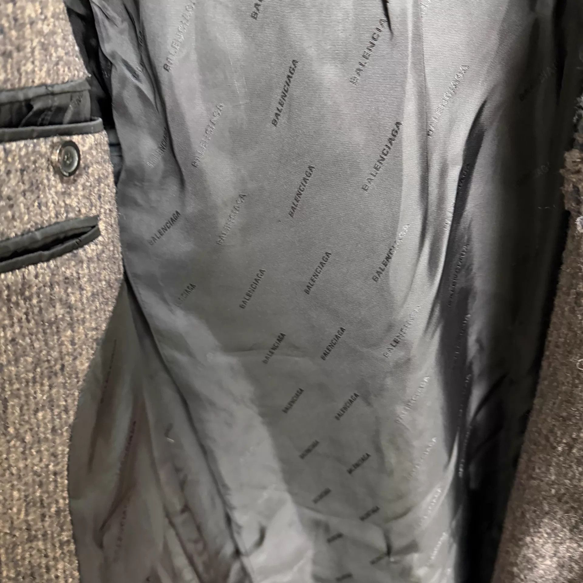 Balenciaga Balenciaga SS21 Houndstooth Wool OS Distressed Coat 36 LN Size XS / US 0-2 / IT 36-38 - 6 Thumbnail