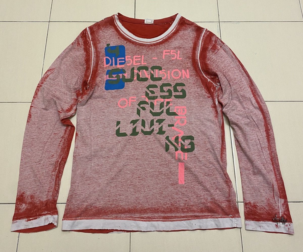 Diesel Diesel Kids Long Sleeve Full Print Tshirt Size US M / EU 48-50 / 2 - 1 Thumbnail