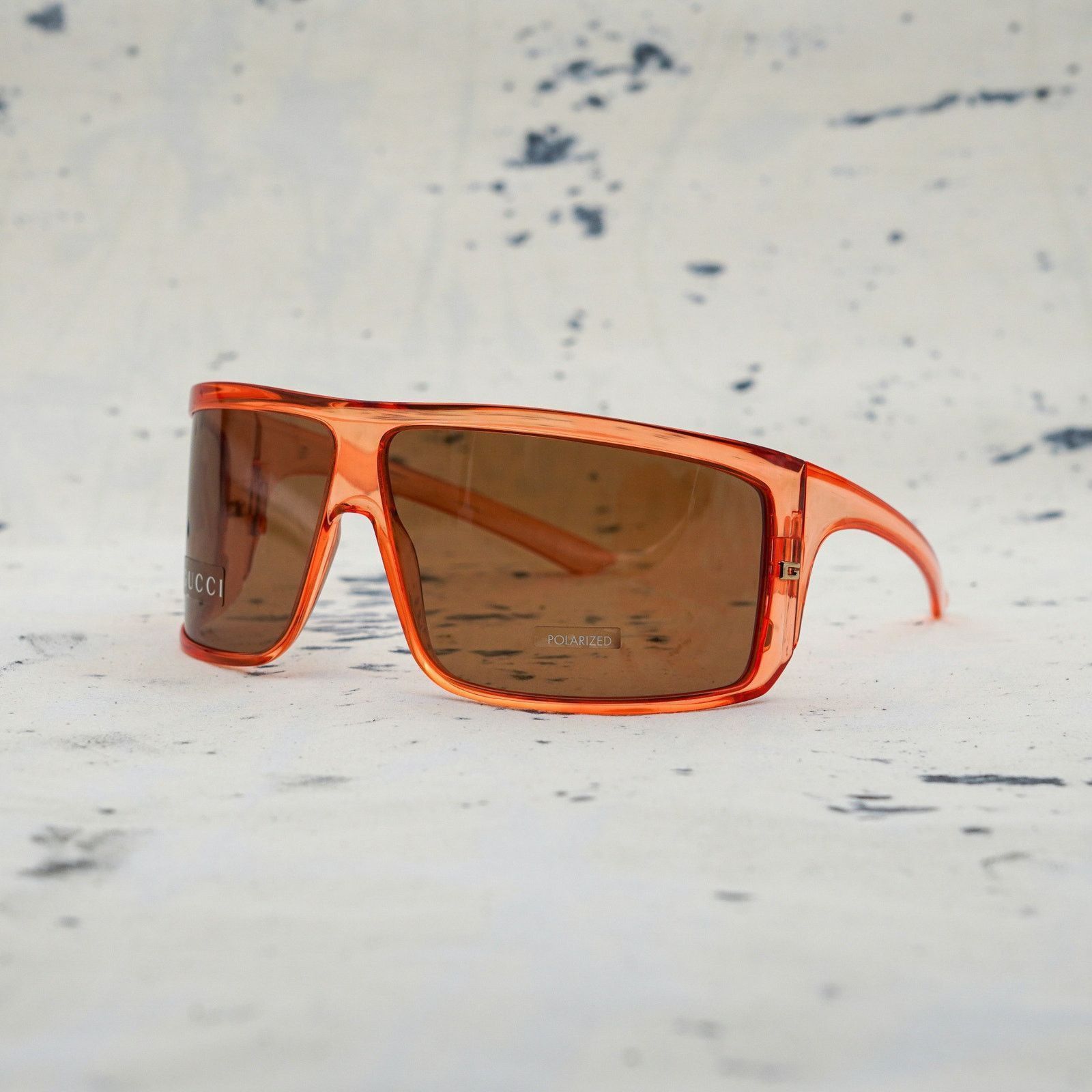 Gucci Vintage gucci oversized logo polarized iconic sunglasses Size ONE SIZE - 1 Thumbnail