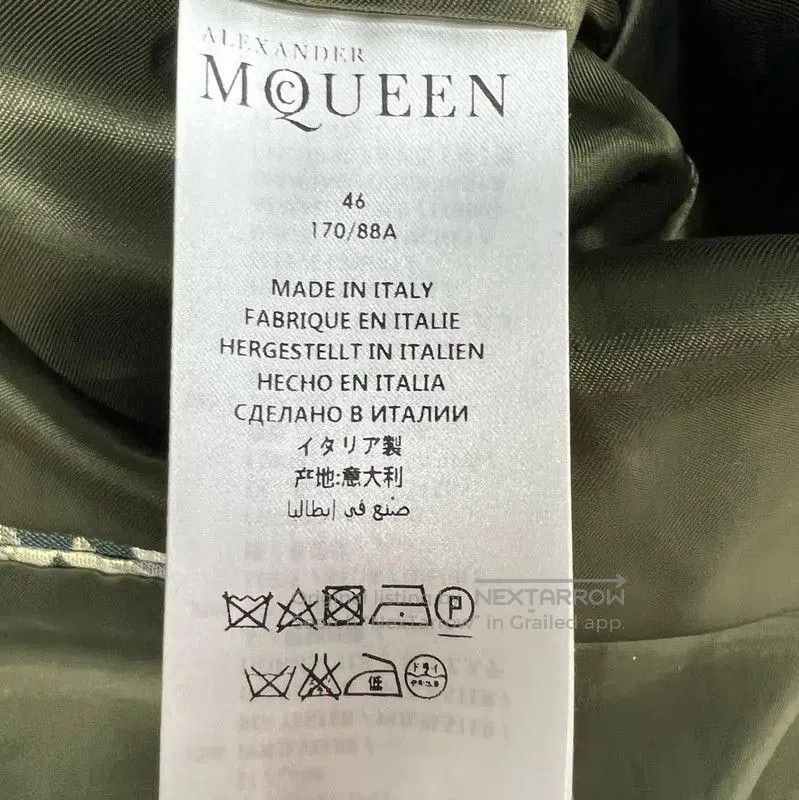 Alexander McQueen Alexander McQueen Green Cotton Men's Jacket . Size US M / EU 48-50 / 2 - 5 Thumbnail