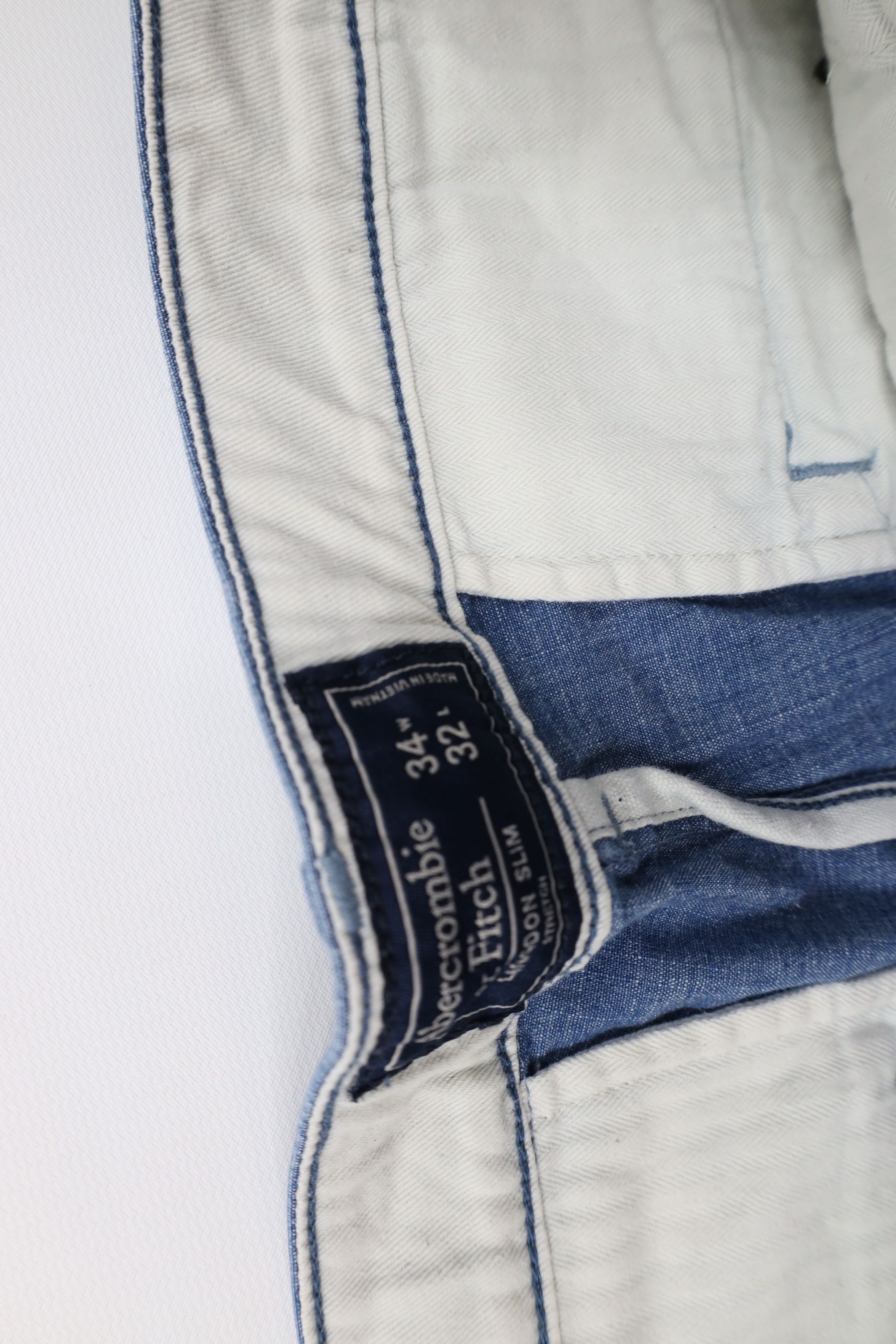 Abercrombie & Fitch Vintage Y2K Abercrombie & Fitch Langdon Slim Fit Pants Blue Size US 34 / EU 50 - 6 Thumbnail
