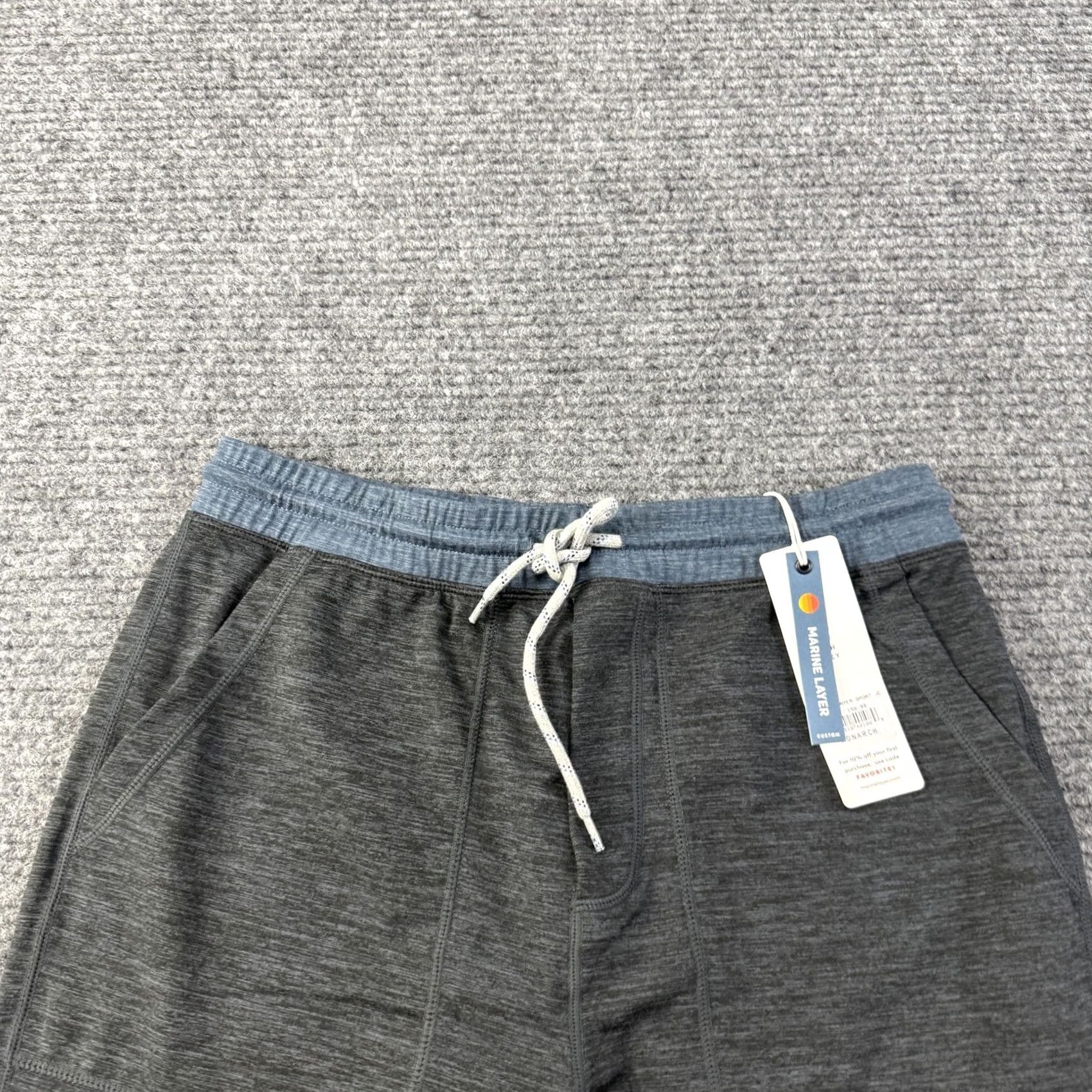 Marine Layer Marine Layer Sport Jogger Pants Mens S Gray Jersey Elastic Waist Pockets Size US S / EU 44-46 / 1 - 6 Thumbnail