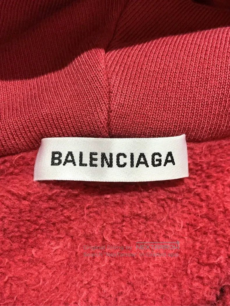 Balenciaga Balenciaga Letter Logo Embroidered Hooded Long Sleeve Swea Size US XS / EU 42 / 0 - 3 Thumbnail