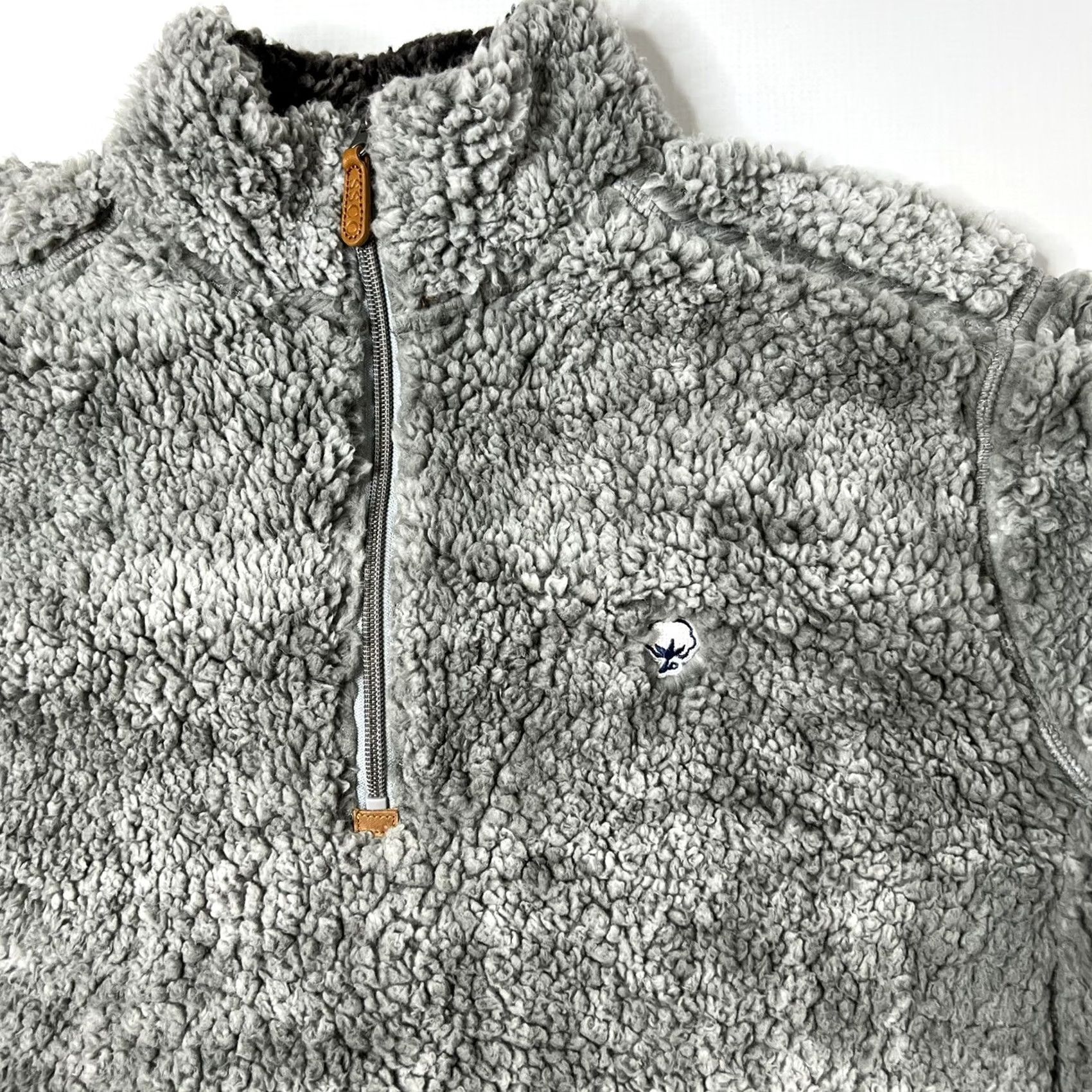 Vintage Simply Southern Sherpa Pullover 1/4 Zip Women's Size Small Gray Shirt Size S / US 4 / IT 40 - 5 Thumbnail