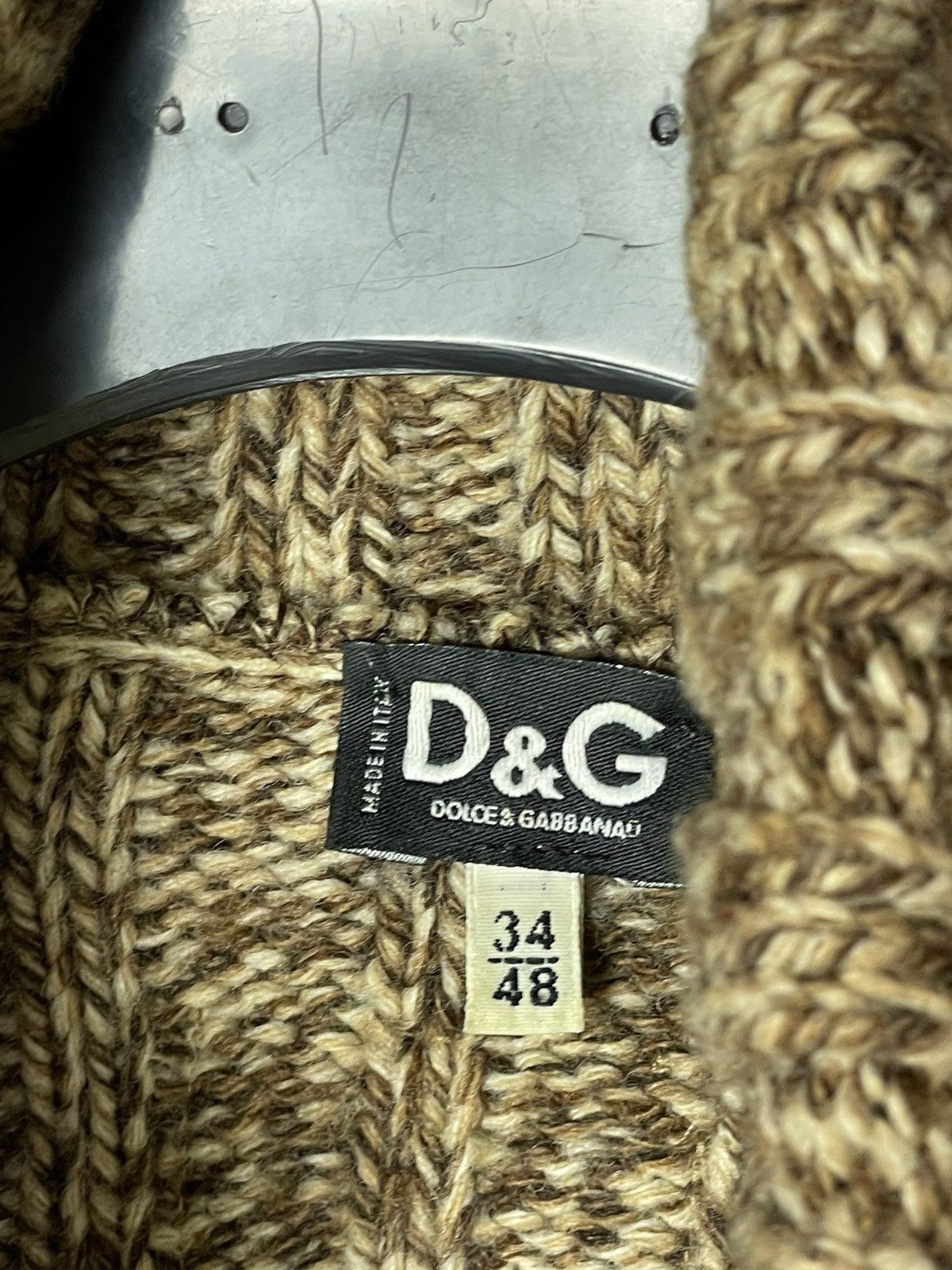 Dolce & Gabbana × Vintage CRAZY VINTAGE DOLCE GABBANA STRIPED 3D KNIT SWEATER Y2K Size US M / EU 48-50 / 2 - 9 Thumbnail