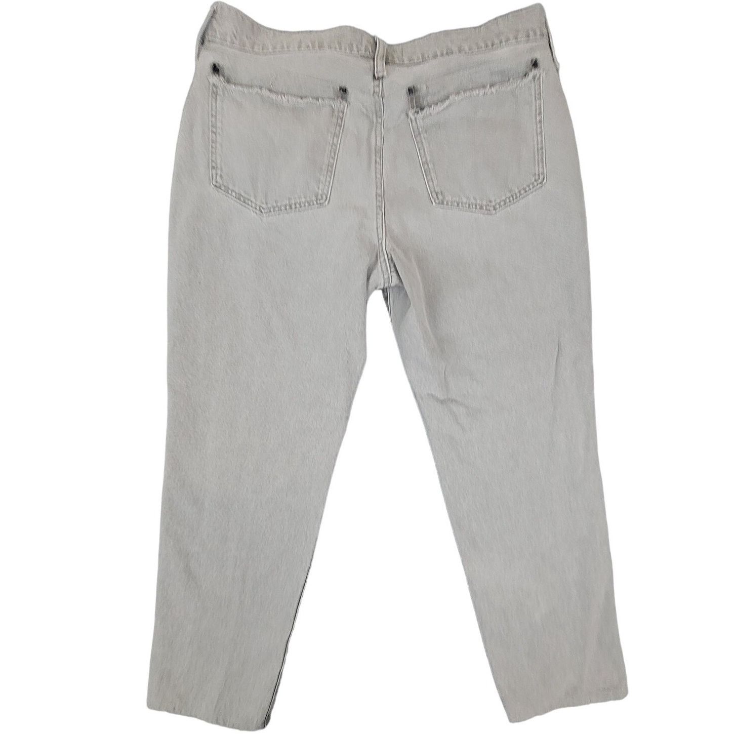 Madewell Madewell 32x26 Perfect Vintage Gray Back Pocket Distressed Size 32" / US 10 / IT 46 - 3 Thumbnail