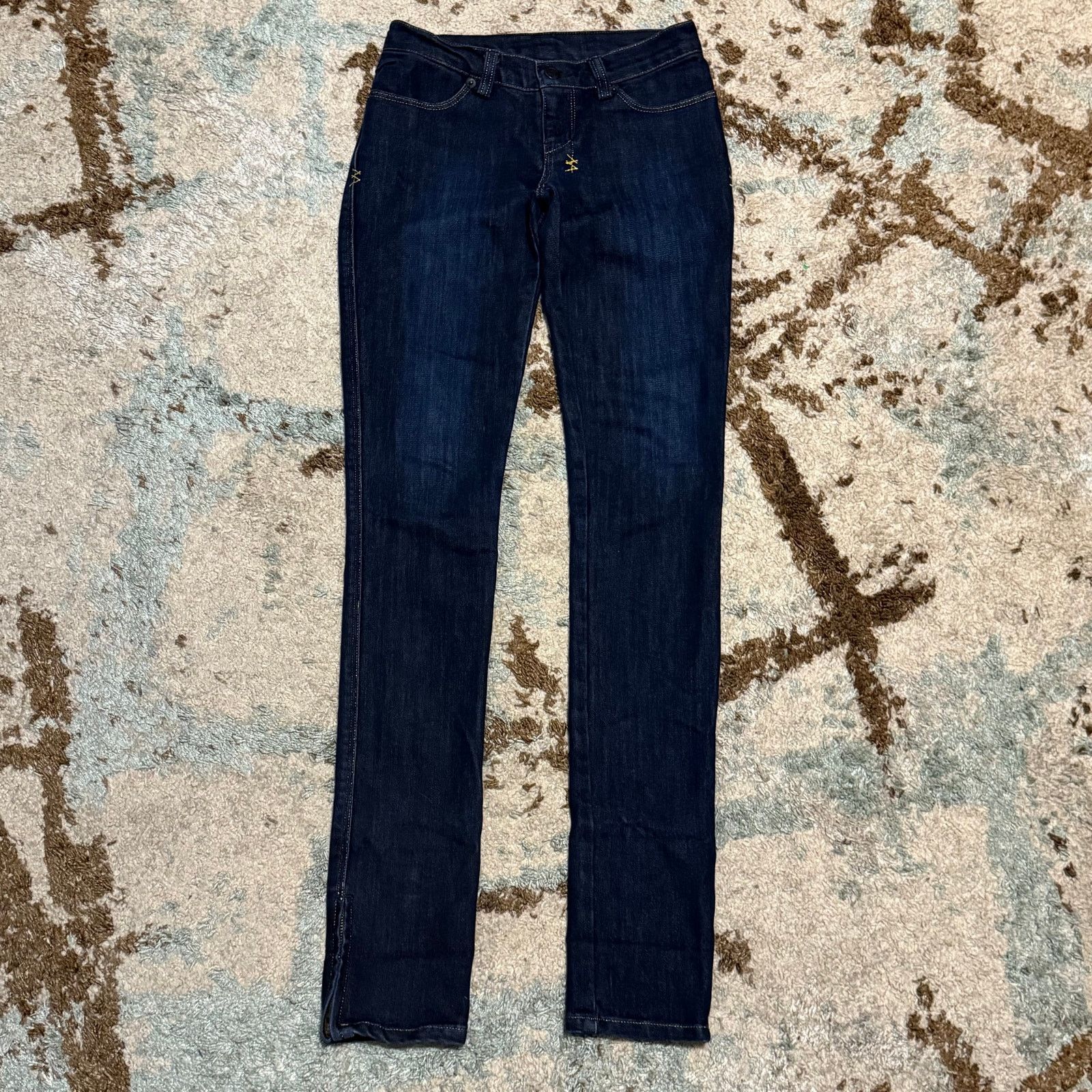 Ksubi Ksubi Womens Jeans Super Skinny Zip After Dark Size 24x32 Size 24" / US 00 / IT 34 - 2 Thumbnail