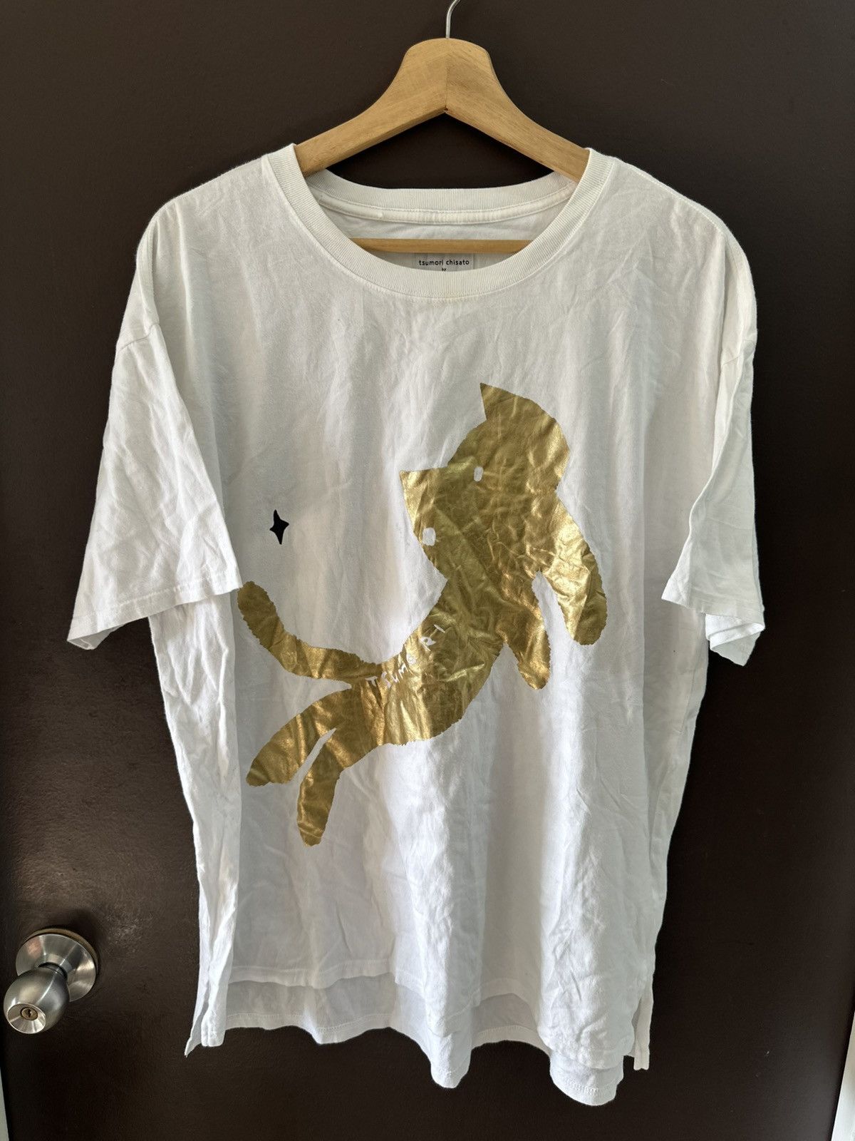 Issey Miyake × Tsumori Chisato AW20 Tsumori Chisato x Niko And… Gold Cat T-Shirt Size US L / EU 52-54 / 3 - 2 Thumbnail