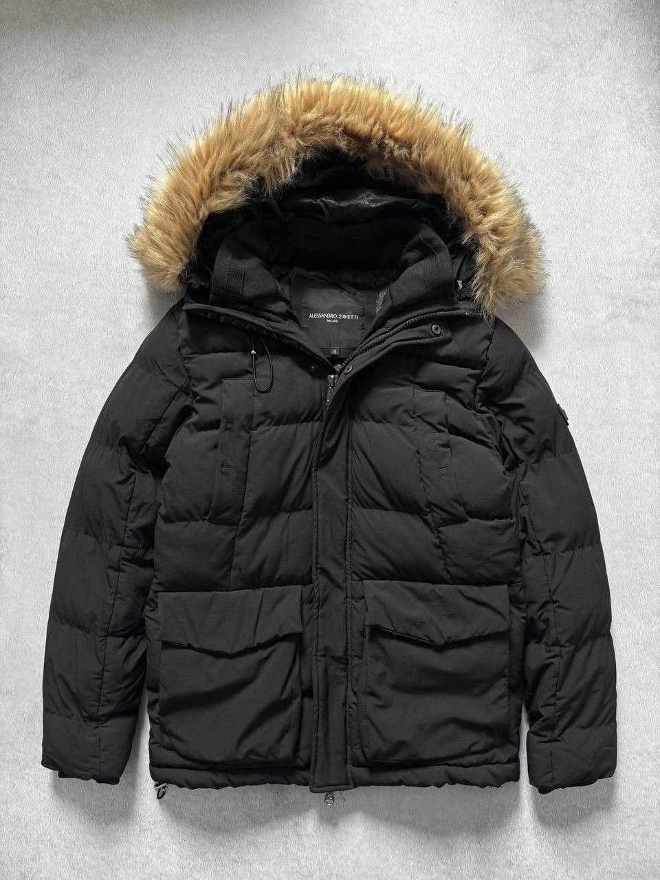 Zanetti Alessandro Zavetti Parka Jacket with Faux Fur Hood Size US S / EU 44-46 / 1 - 1 Thumbnail