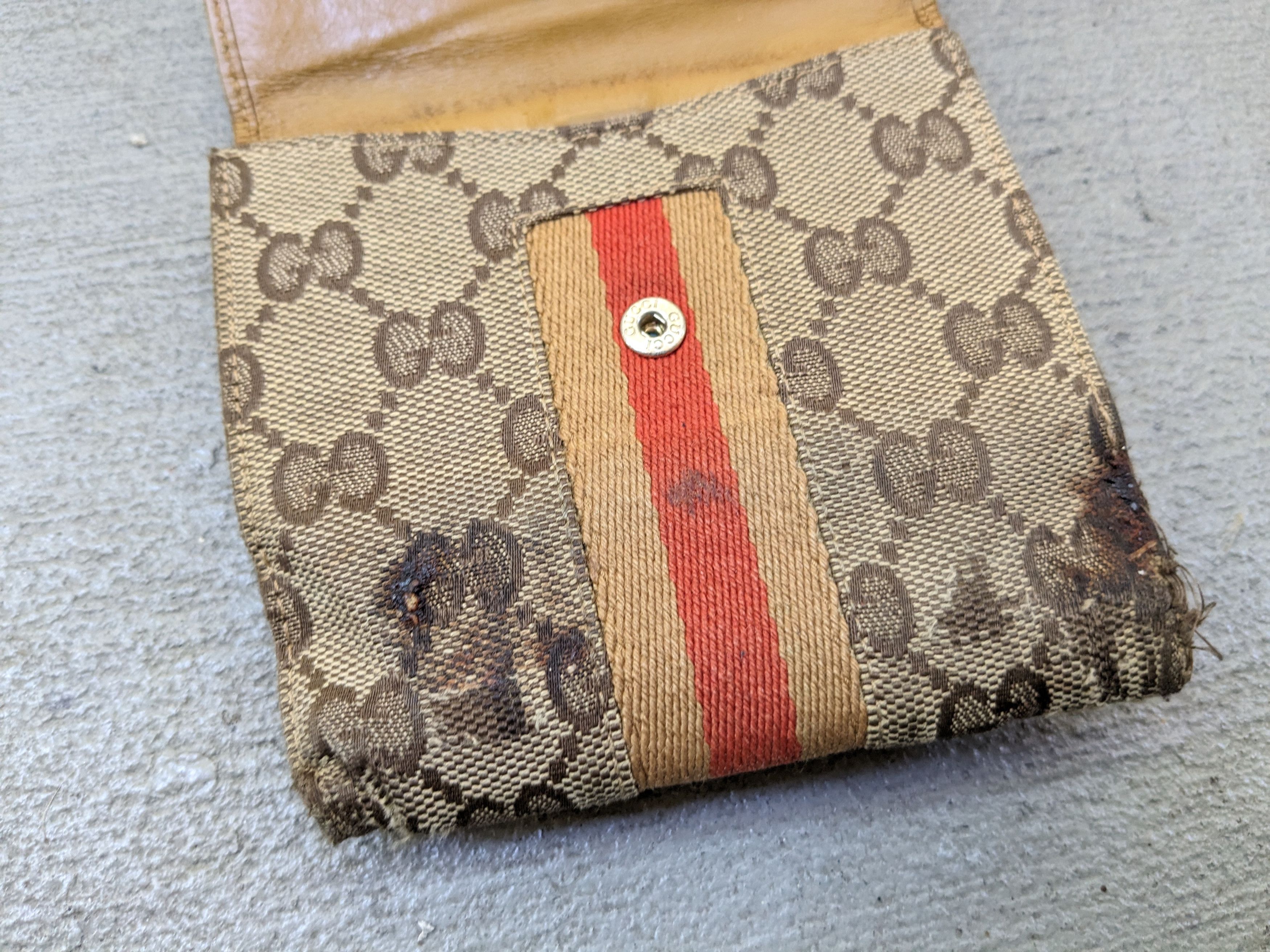 Gucci Gucci Wallet Monogram Canvas Logo Brown Bifold Size ONE SIZE - 8 Thumbnail