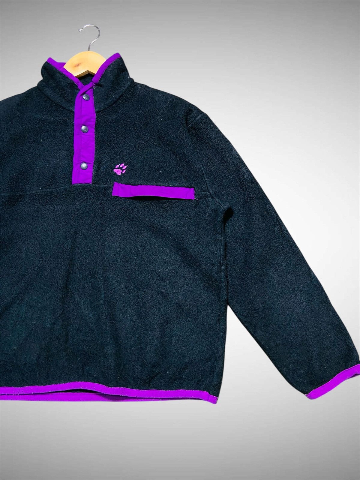 Jack Wolfskin Vintage Jack Wolfskin Half Snap Buttons Fleece Size US L / EU 52-54 / 3 - 5 Thumbnail