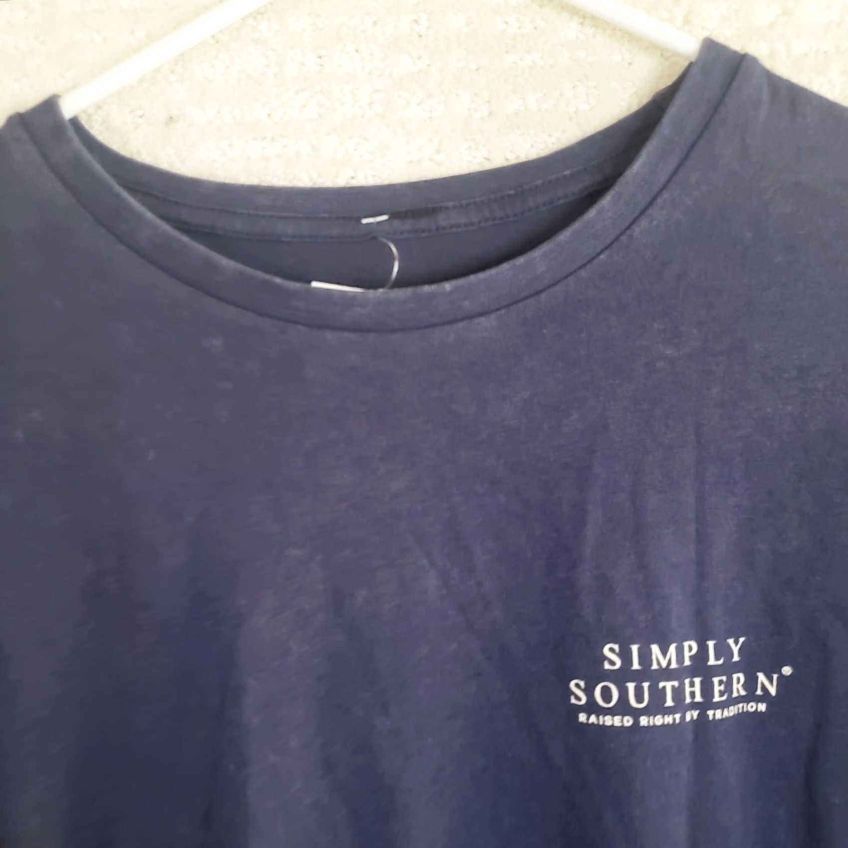 Vintage Simply Southern Blue Long Sleeve T-Shirt USA Bass Fish NWT Men's XL Patriotic Shirt LS Bass Fishing USA NWT Mens XL Blue Shirt Size US XL / EU 56 / 4 - 3 Thumbnail