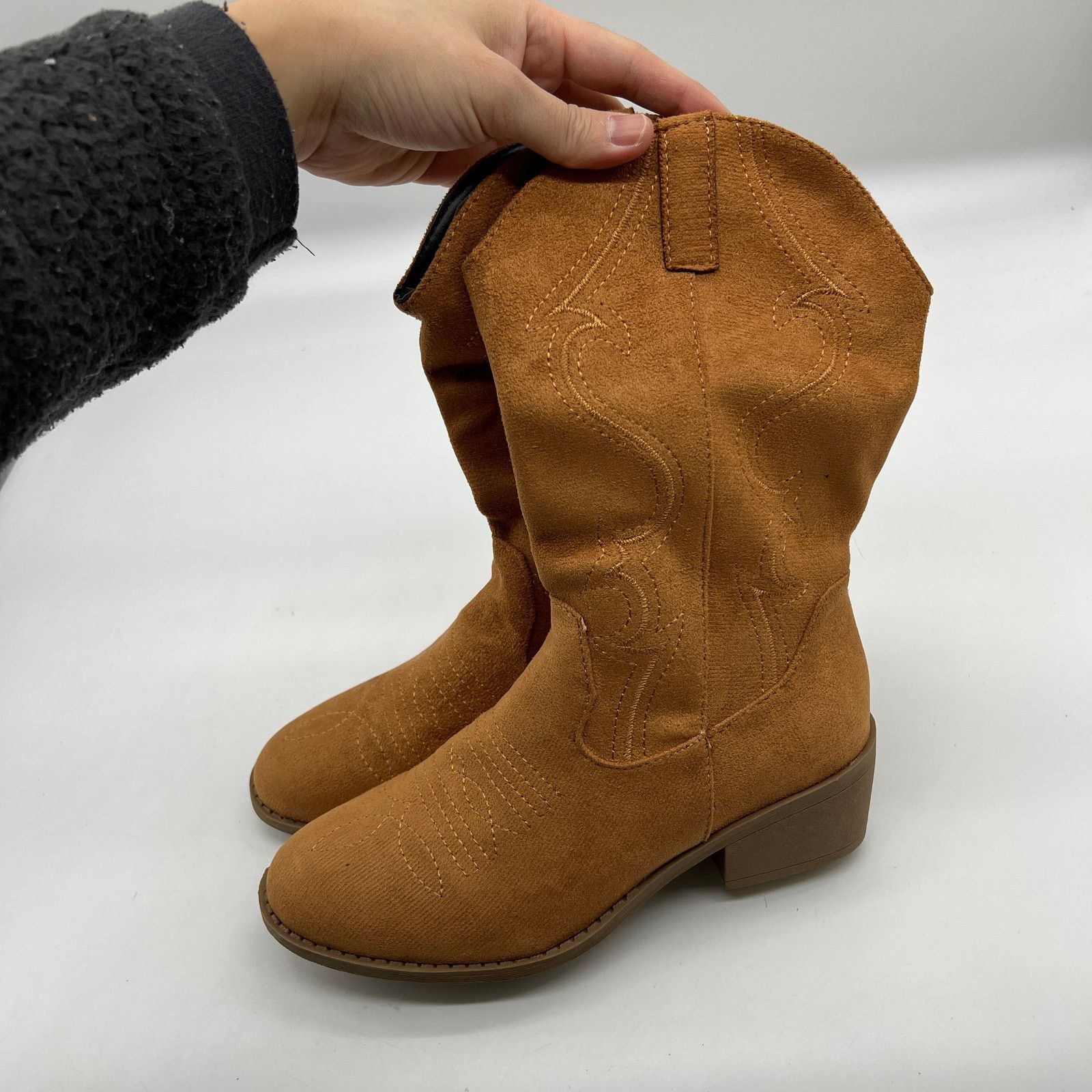 Other Womens Western Heel Booties Brown Cowboy Boots Size 6US Size US 6 / IT 36 - 3 Thumbnail