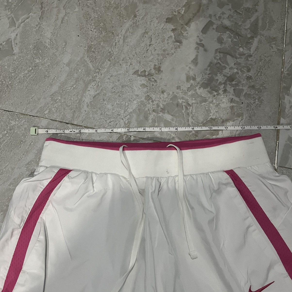 Nike Nike Women White Pink Track Pant Size 27" / US 4 / IT 40 - 6 Thumbnail