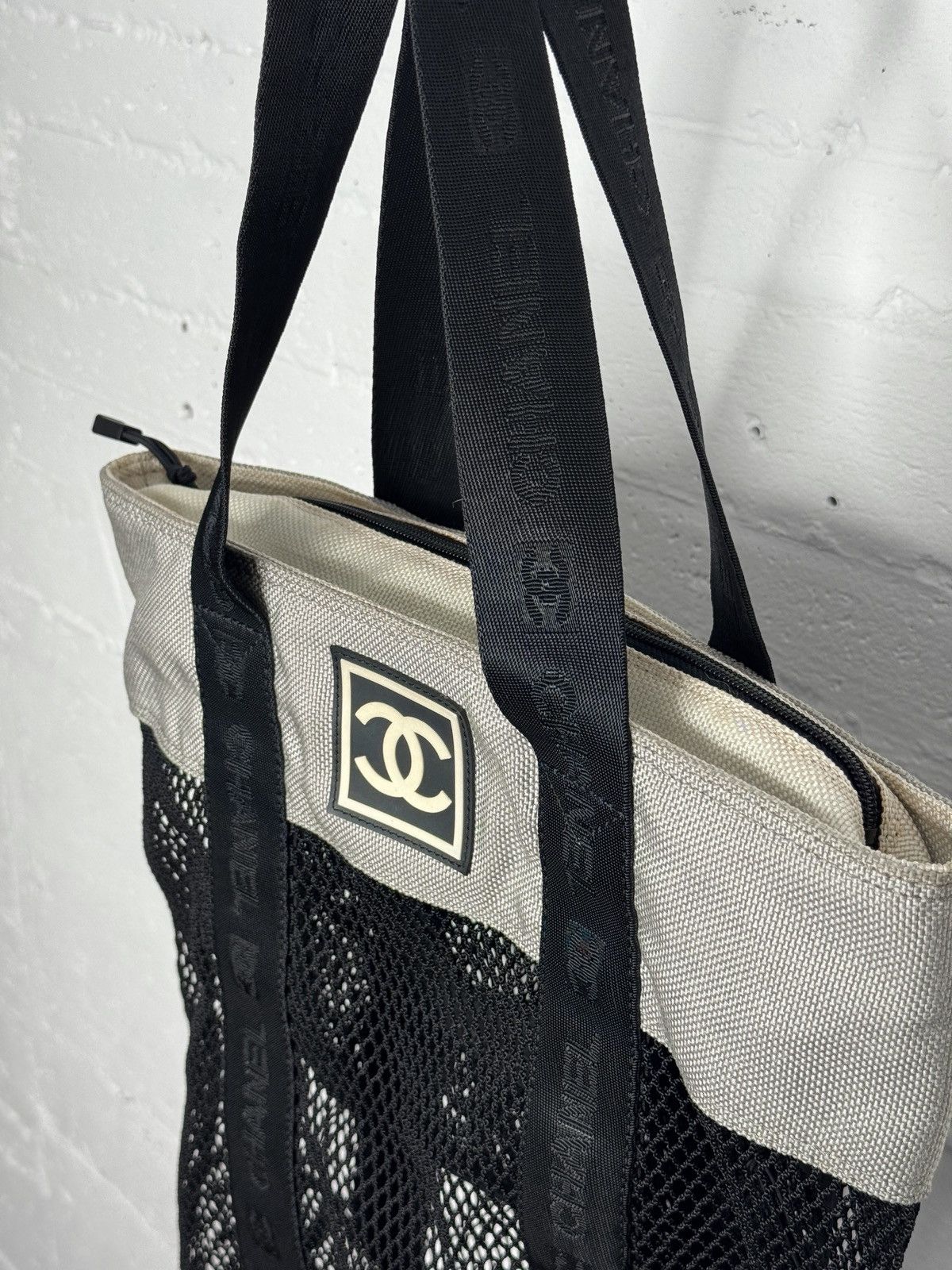 Chanel 2003 CC Chanel Sports Line Mesh Tote Bag by Karl Lagerfeld Size ONE SIZE - 3 Thumbnail