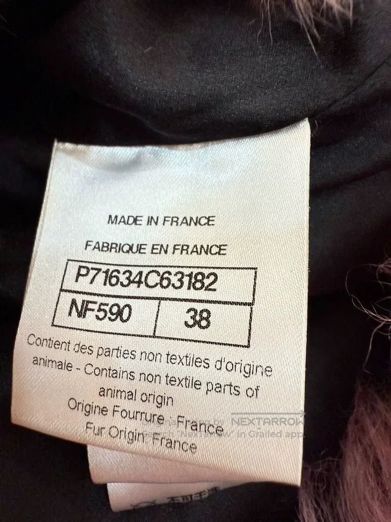 Chanel Chanel 21k black and pink colour-blocked fur Size XS / US 0-2 / IT 36-38 - 6 Thumbnail