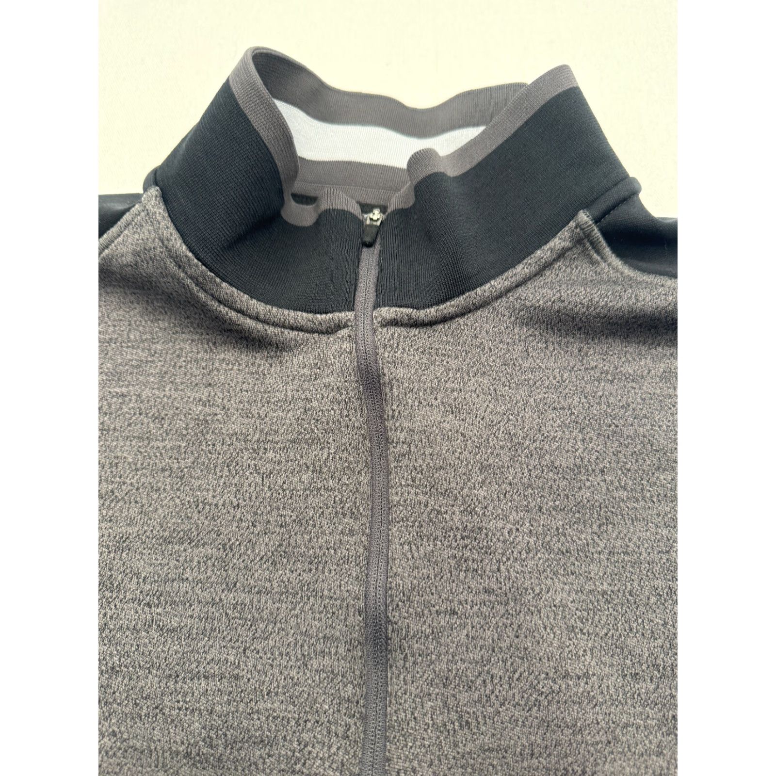 Nike Nike Golf Tour Performance Dri-Fit Mens XL 1/4 Zip Pullover Gray Nike Golf Shirt XL Mens 1/4 Zip Gray/Black Sports Outdoor 2529 Size US XL / EU 56 / 4 - 2 Thumbnail