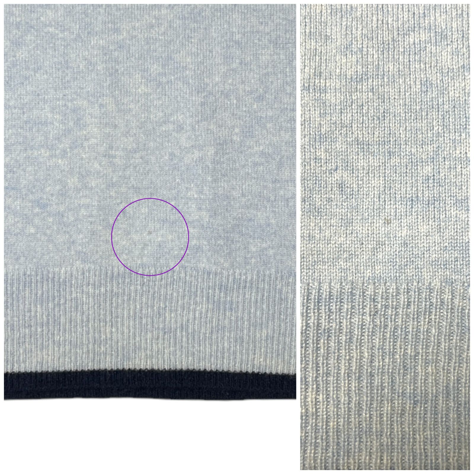 La Ligne La Ligne Cashmere Crew Sweater Small Blue Black Soft Size S / US 4 / IT 40 - 11 Thumbnail