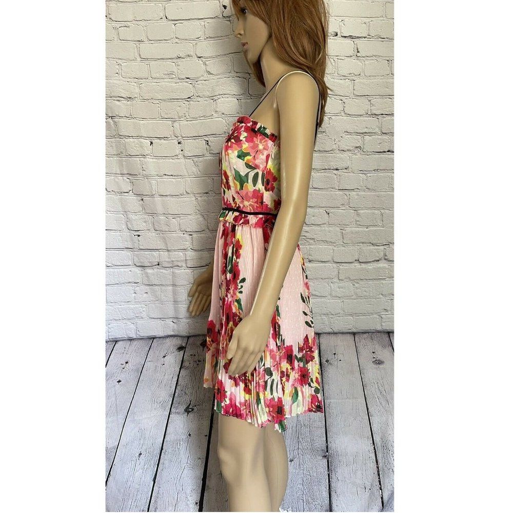 Anthropologie NWT New Anthropologie Foxiedox Floral-Print Pleated Party D Size XS / US 0-2 / IT 36-38 - 6 Thumbnail