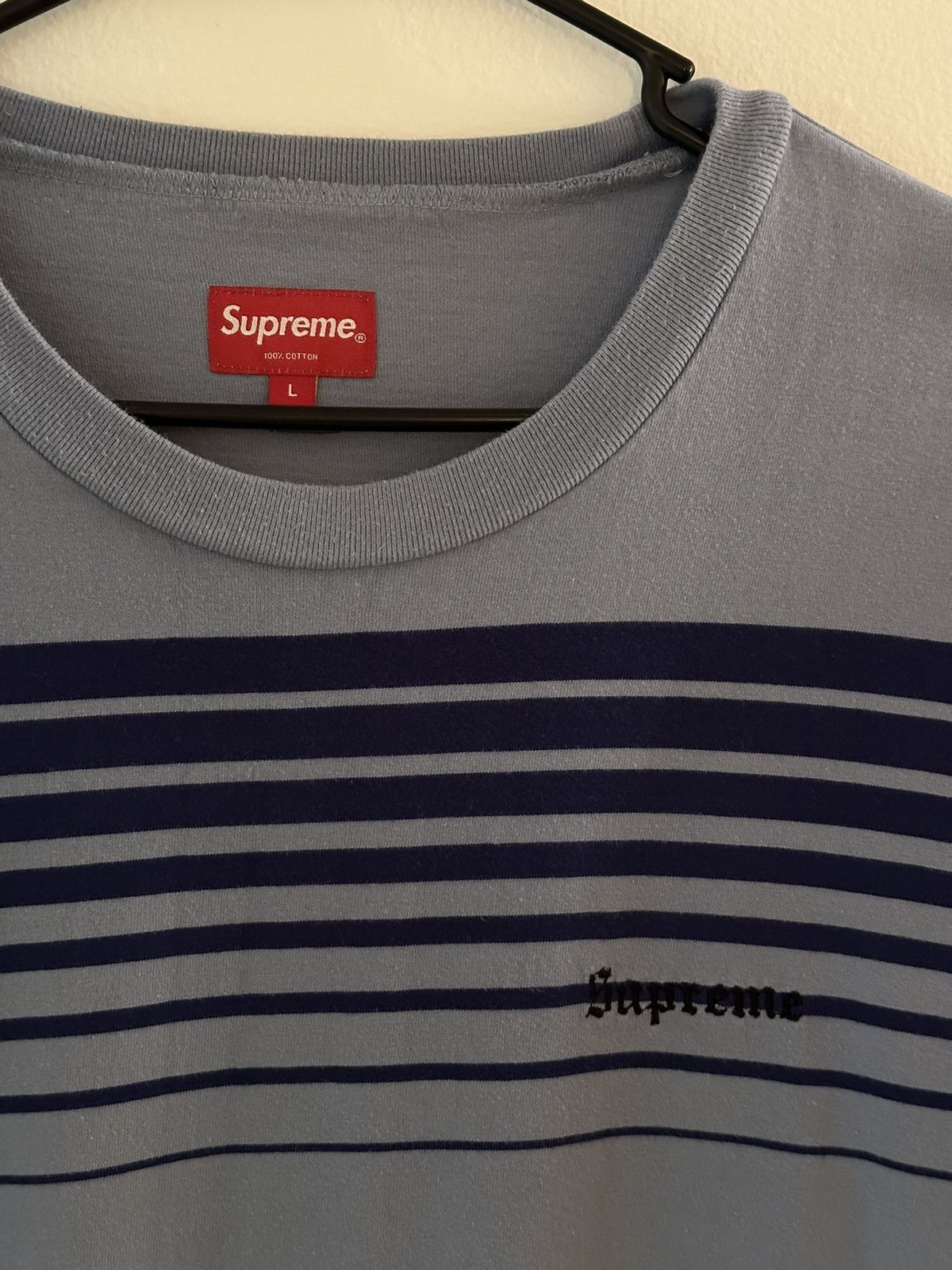 Supreme Supreme Fade Stripe L/S Top Tee | Grailed